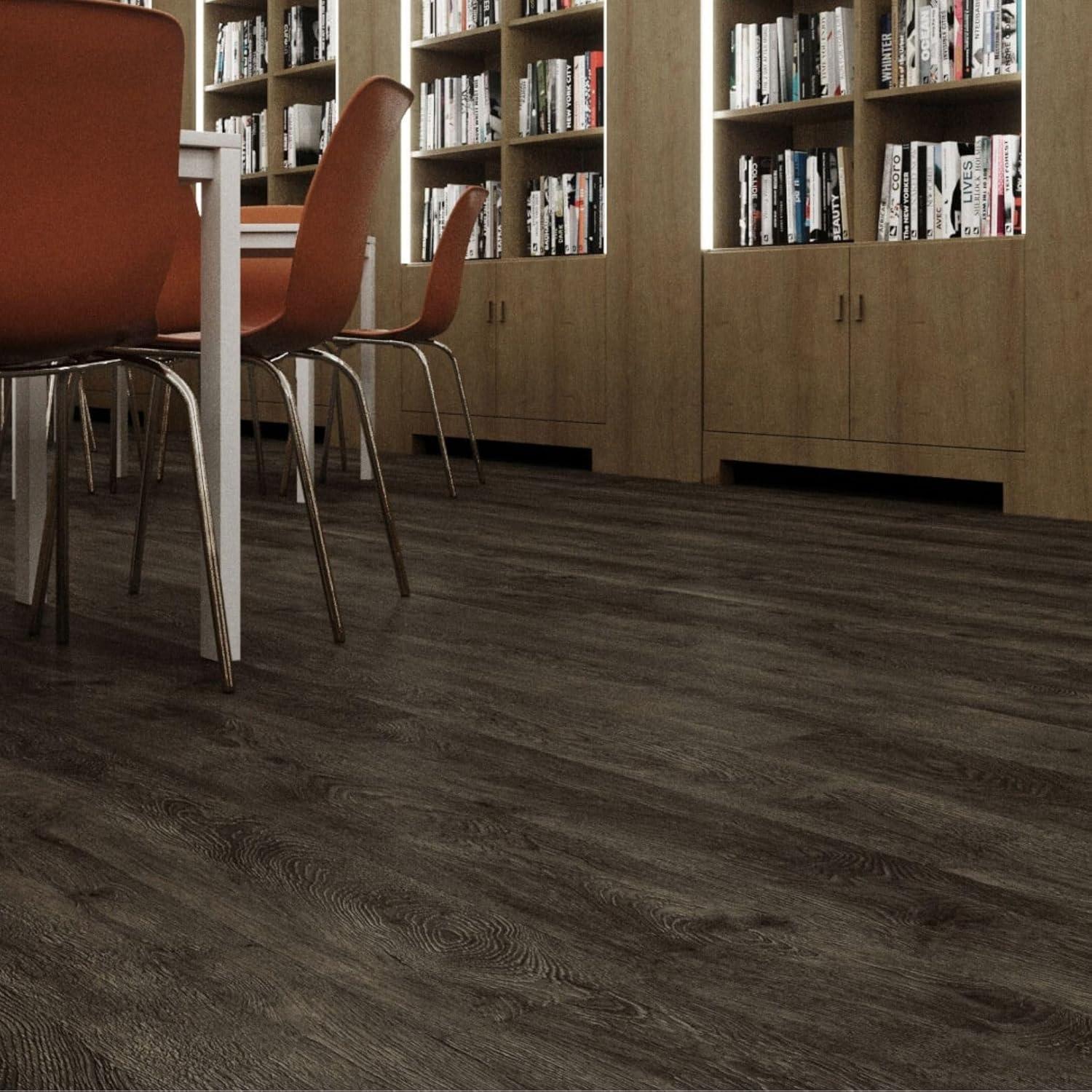 Lucida USA GlueCore Classic 22mil x 7.3" W x 48" L Glue Down Vinyl Tile Flooring