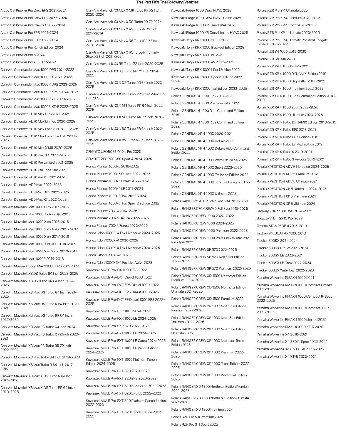 XX-Large Black Outdoor Polyester UTV Cover