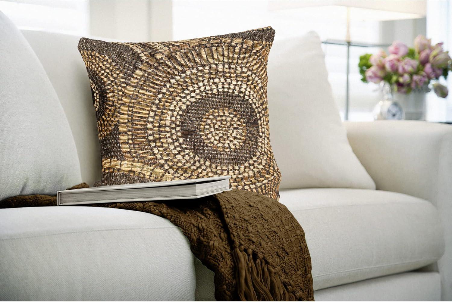 Marina Circles Indoor/Outdoor Pillow 18" X 18"