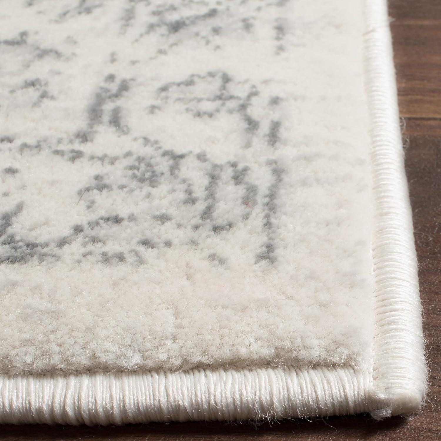 Carnegie CNG621 Power Loomed Area Rug - Cream/Grey - 6'7"x9'2" - Safavieh.