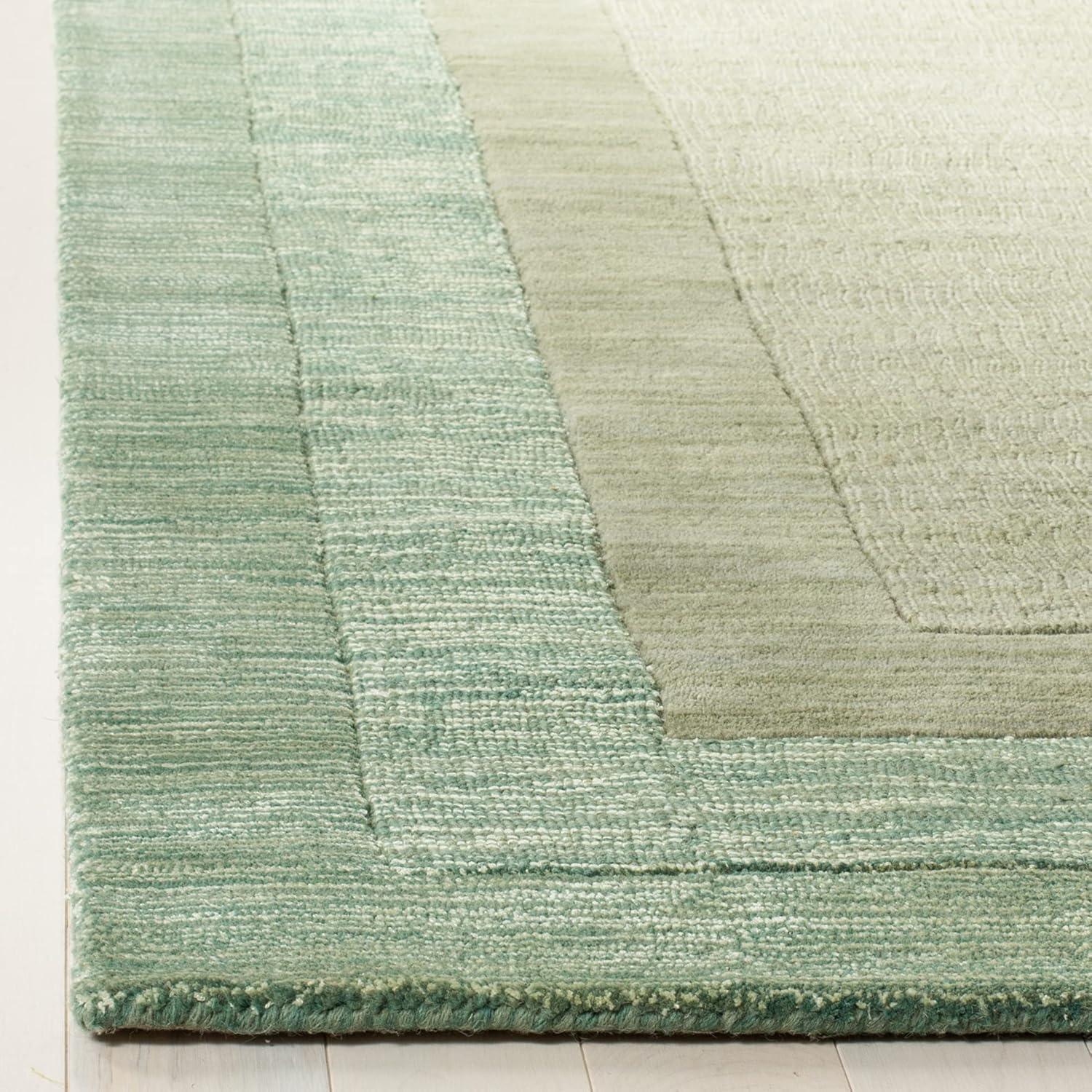 Impressions IM821 Hand Loomed Area Rug - Green/Beige - 4'x6' - Safavieh