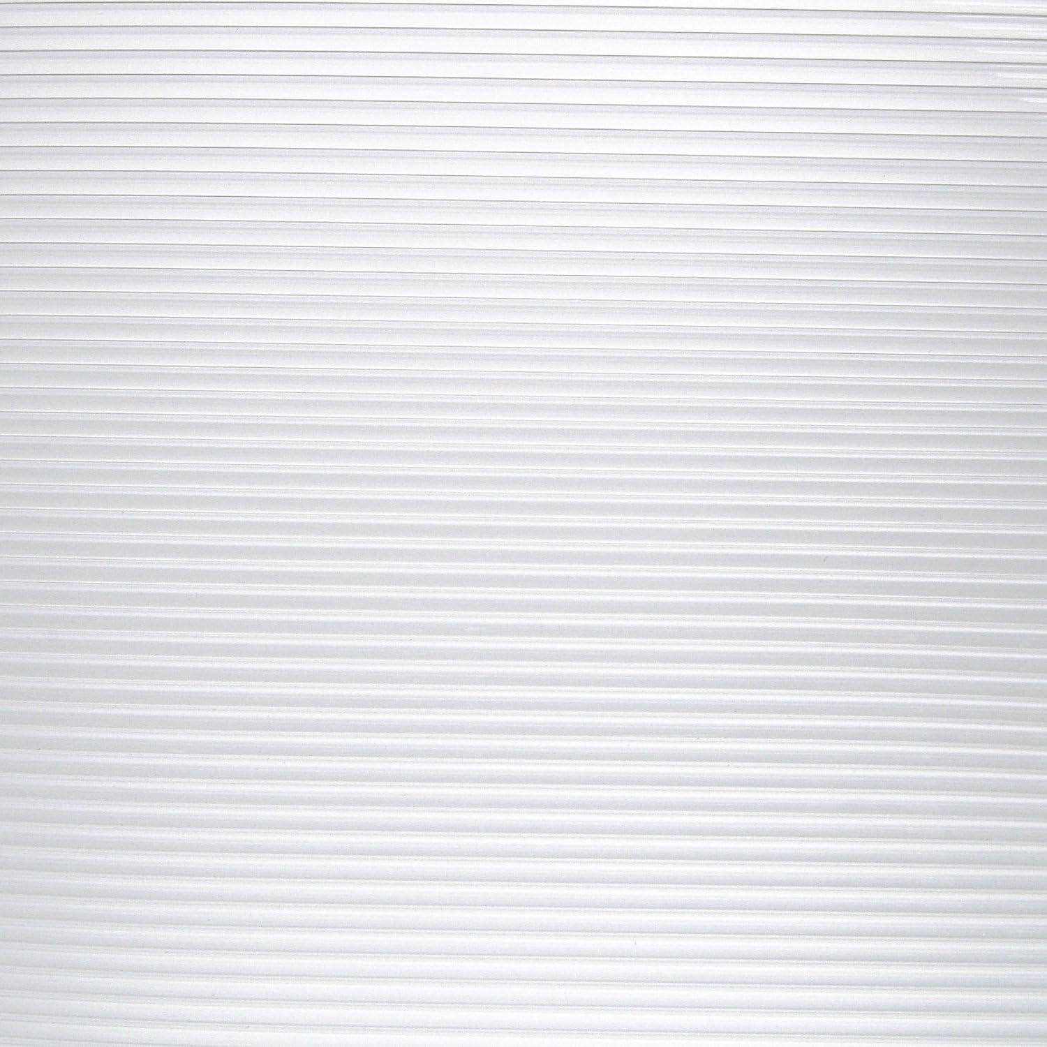 Clear Ribbed Non-Adhesive Vinyl Shelf Liner, 18" x 4'