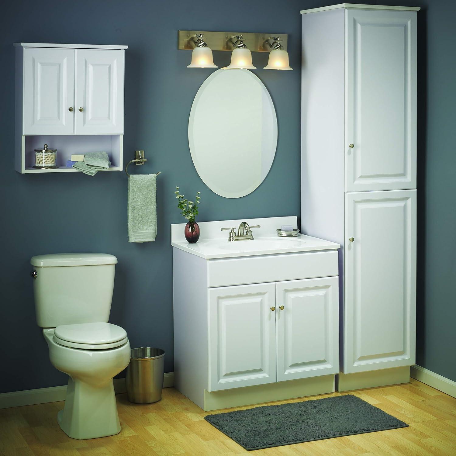 Wyndham 24-Inch White MDF Freestanding Bathroom Vanity Cabinet