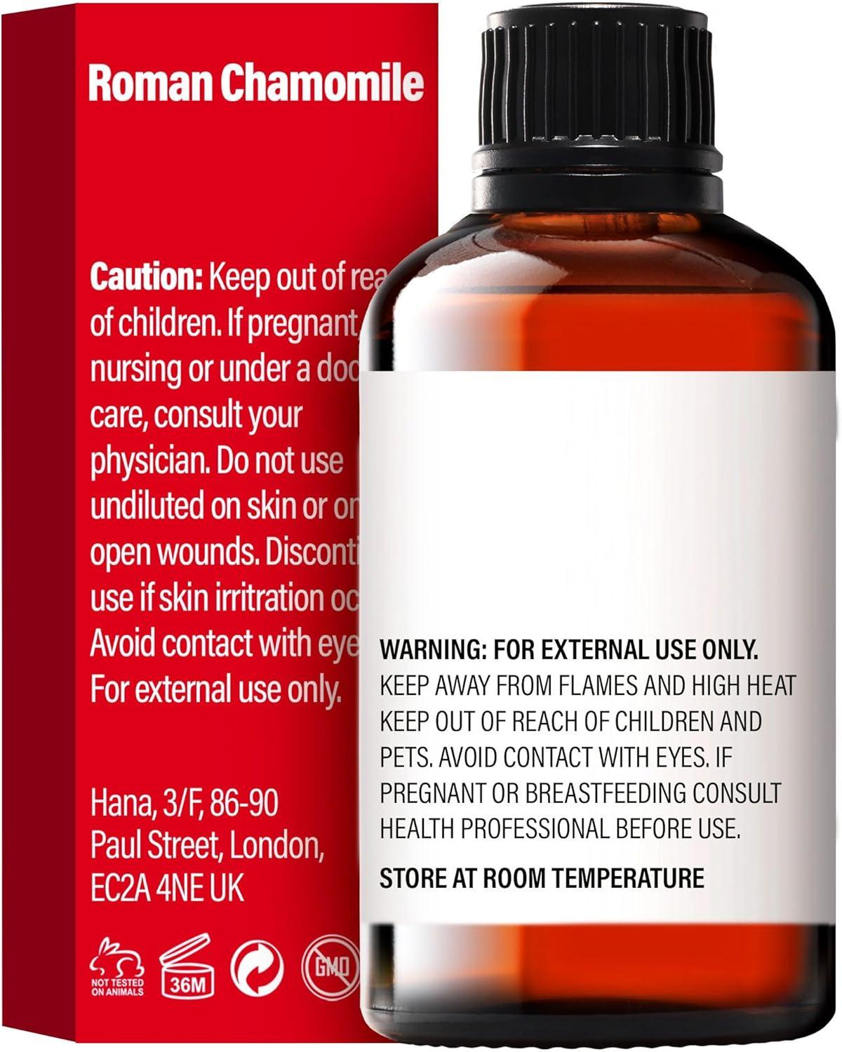 Gya Labs Roman Chamomile Essential Oil for Diffuser, Face & Skin, Roman Chamomile Oils for Aromatherapy - 0.34 fl oz