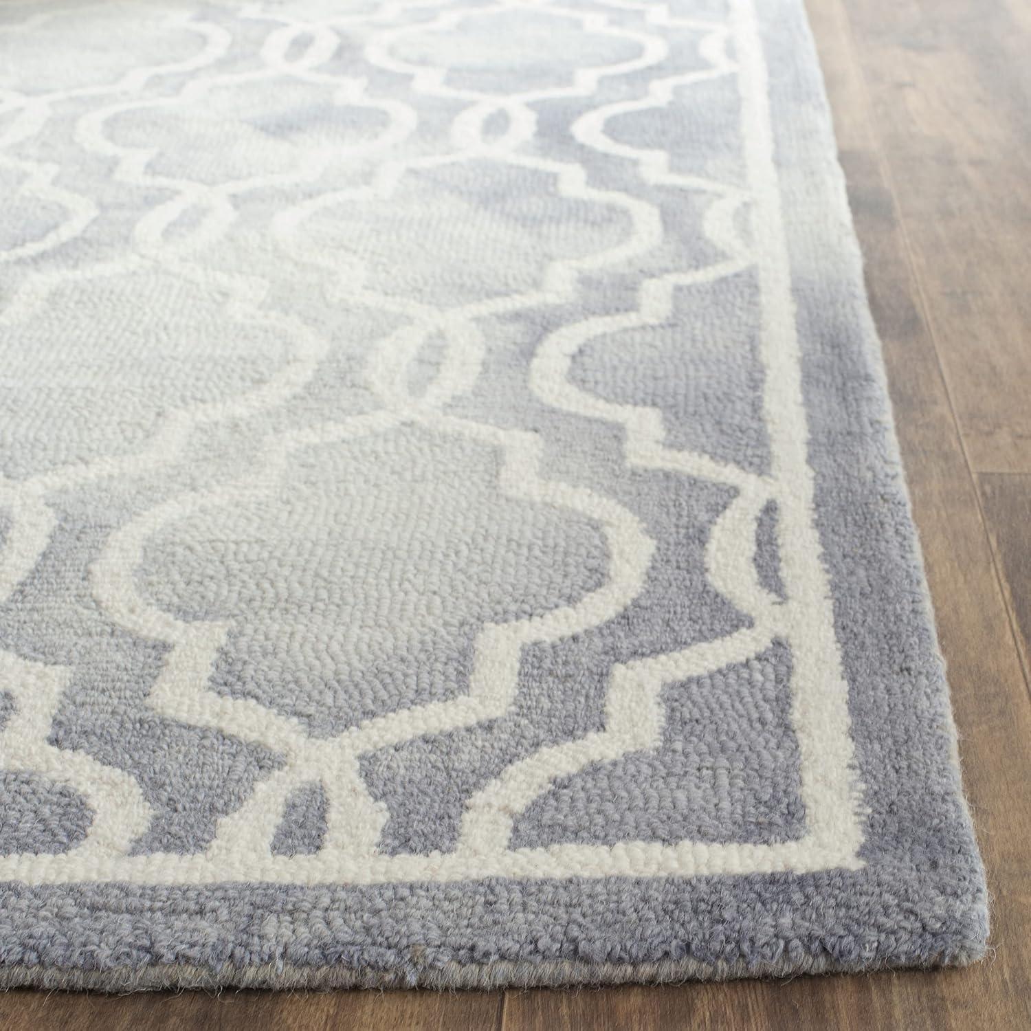 Dip Dye DDY539 Hand Tufted Accent Rug - Grey/Ivory - 2'x3' - Safavieh.