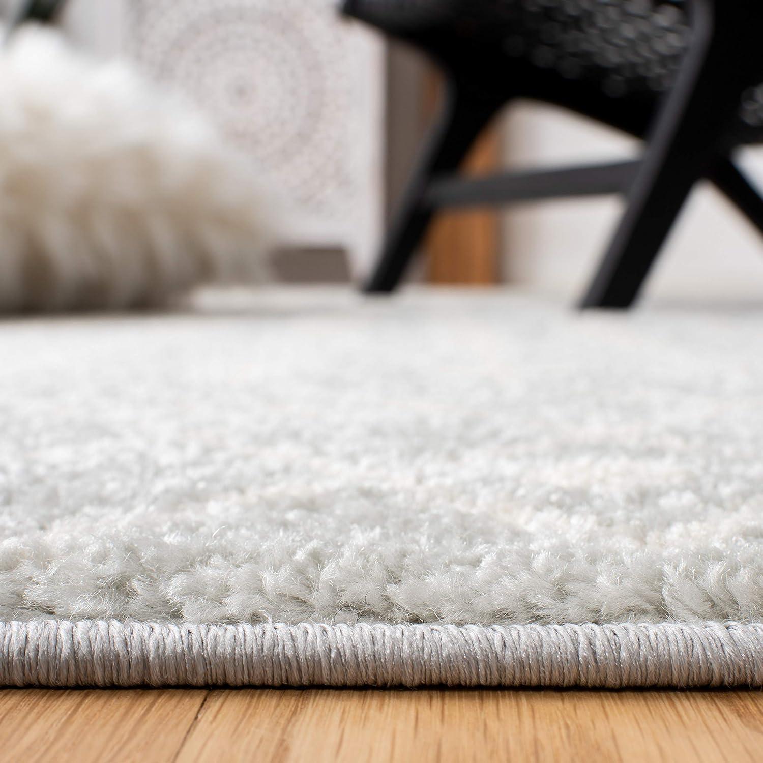 Tulum TUL262 Power Loomed Area Rug - Light Grey/Ivory - 6'x9' - Safavieh.