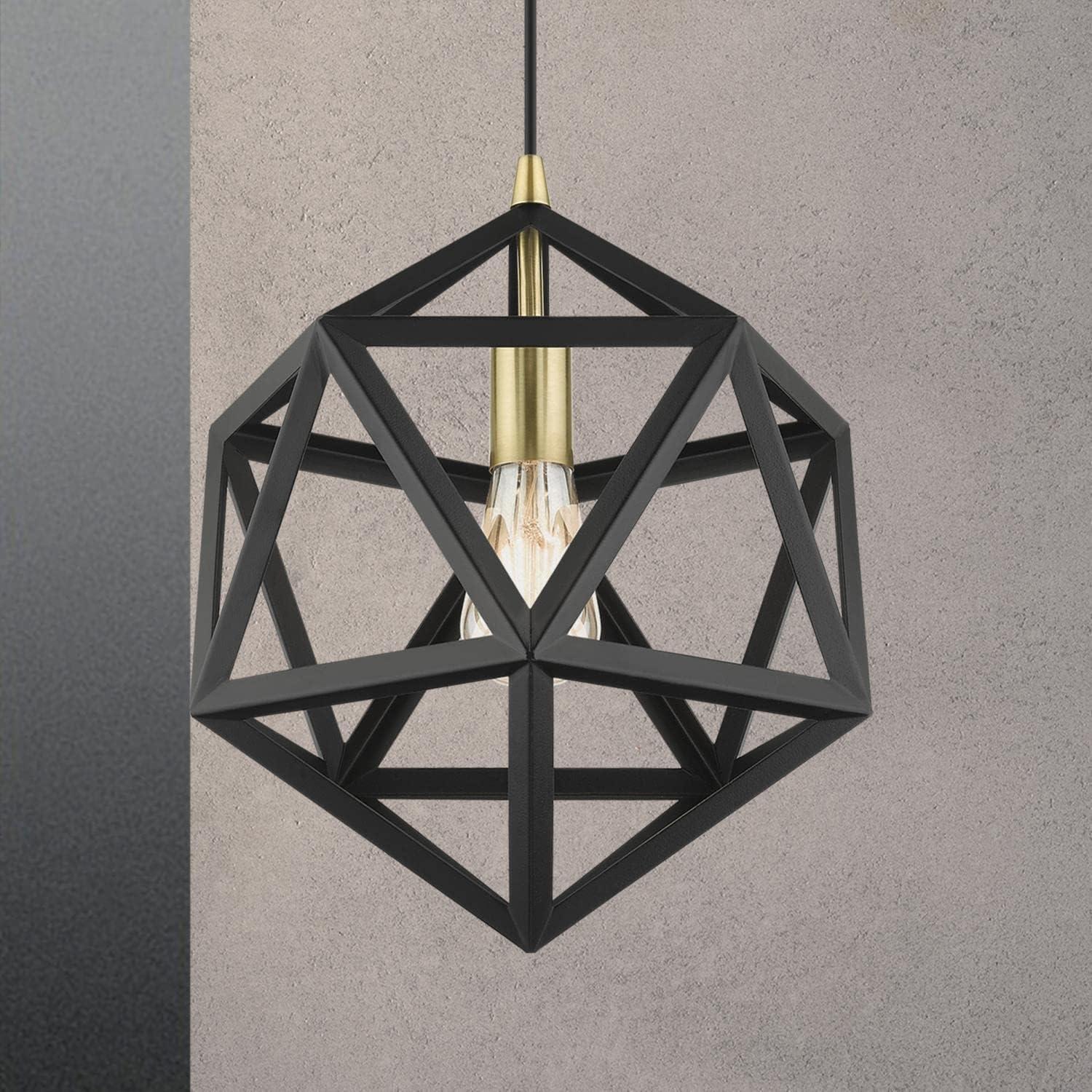 Livex Lighting Geometric 1 - Light Pendant in  Textured Black