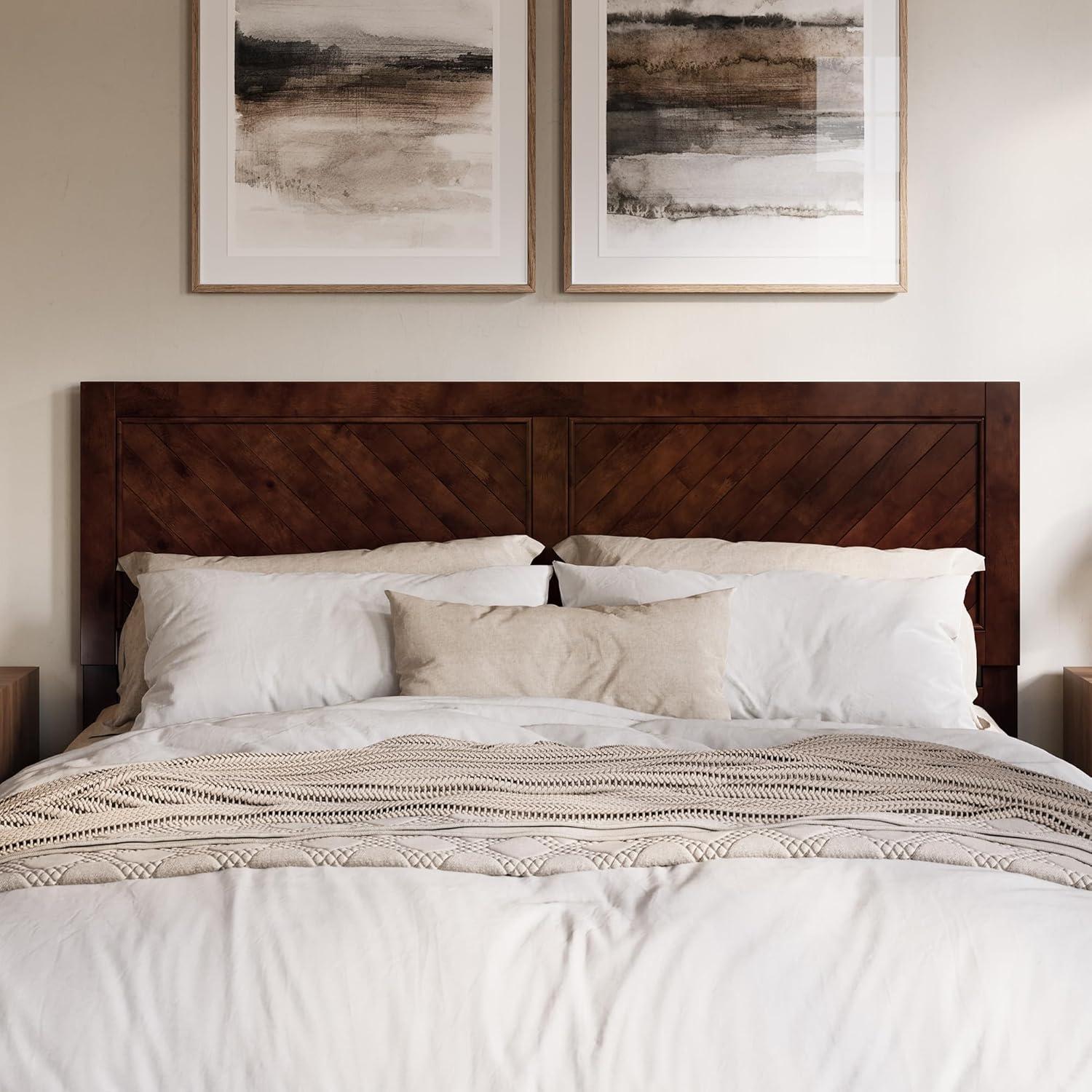 AFI Furnishings Berkshire Twin Solid Wood Low Profile Platform Bed in Walnut