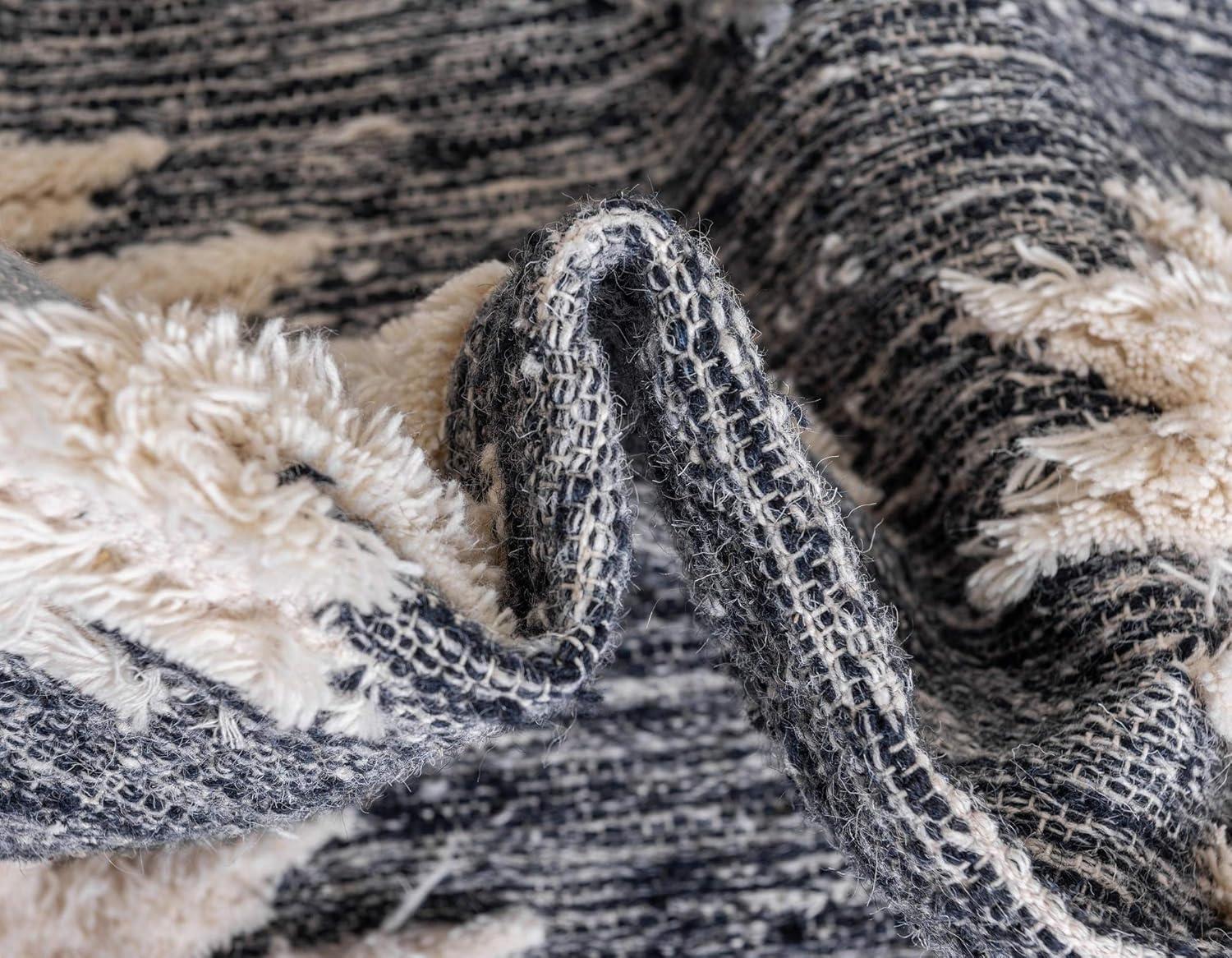 Unique Loom 5' 1 x 8' 0 Mesa Papago Dark Blue Area Rug