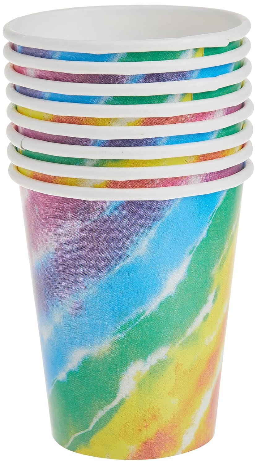 Unique Tie Dye Party Cups, 8ct, 9 oz, Multi
