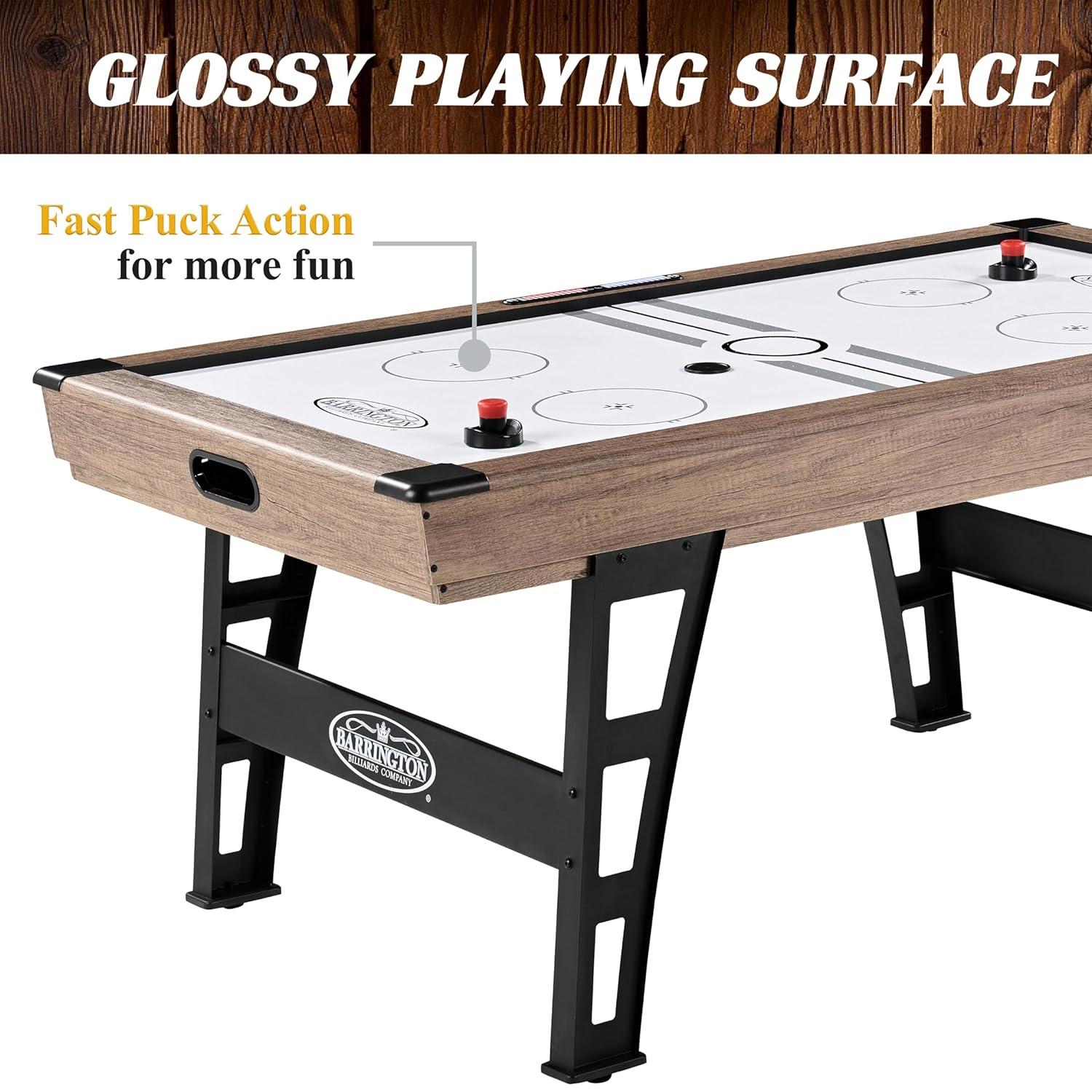 Barrington Billiards Company Barrington Urban 7' Air Powered Hockey Table With Pusher And Puck Set