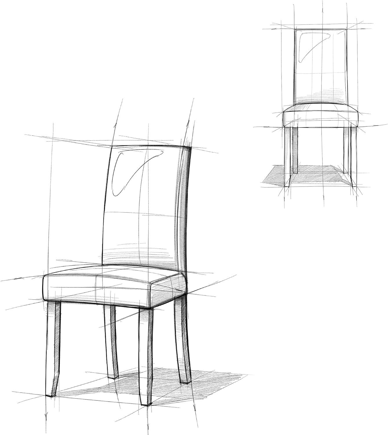 Elegant Dove Grey Linen Upholstered Parsons Dining Chair