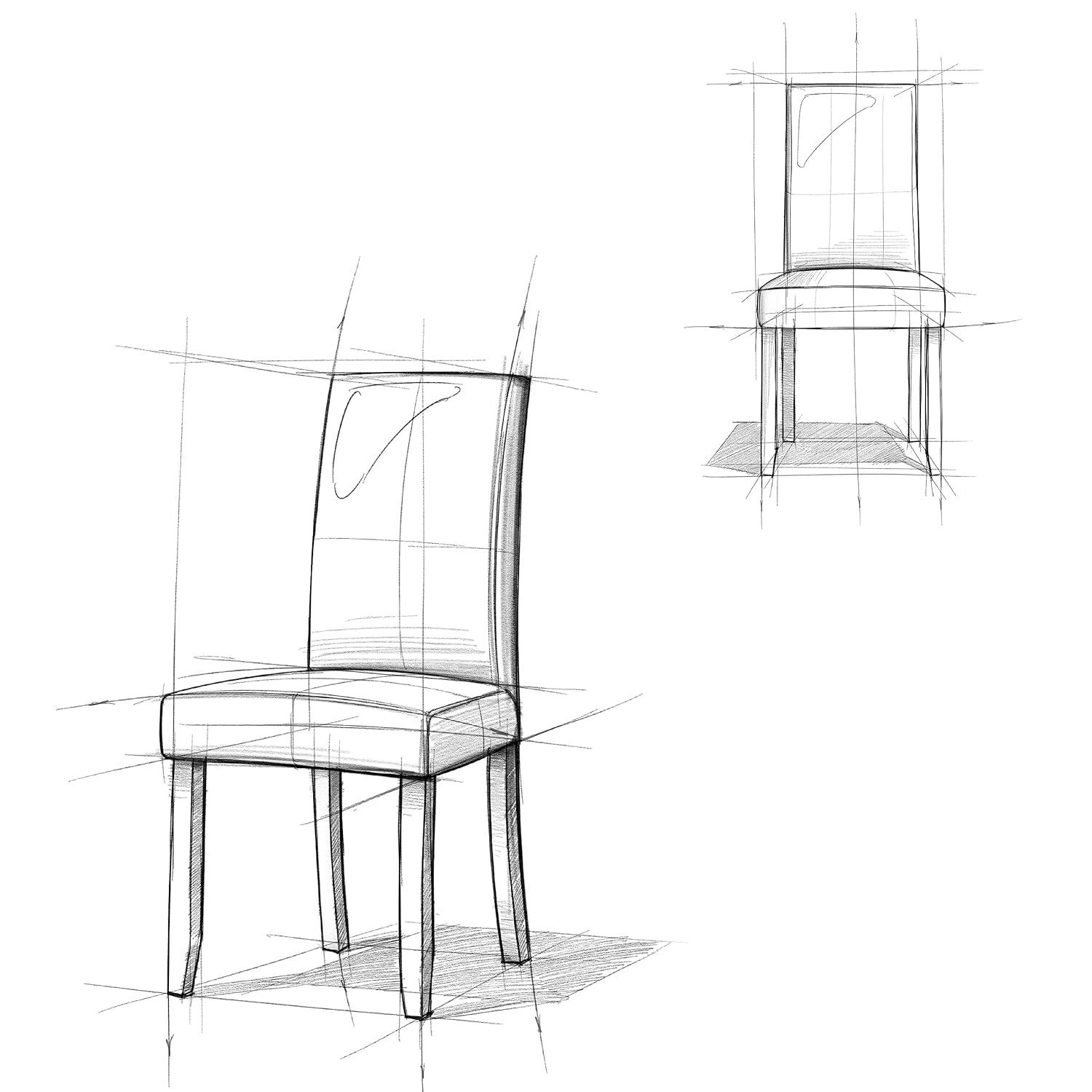 Simpli Home Acadian Andover Upholstered Parson Dining Chair with Tufted Backrest and Solid Wood Frame (Set of 2)