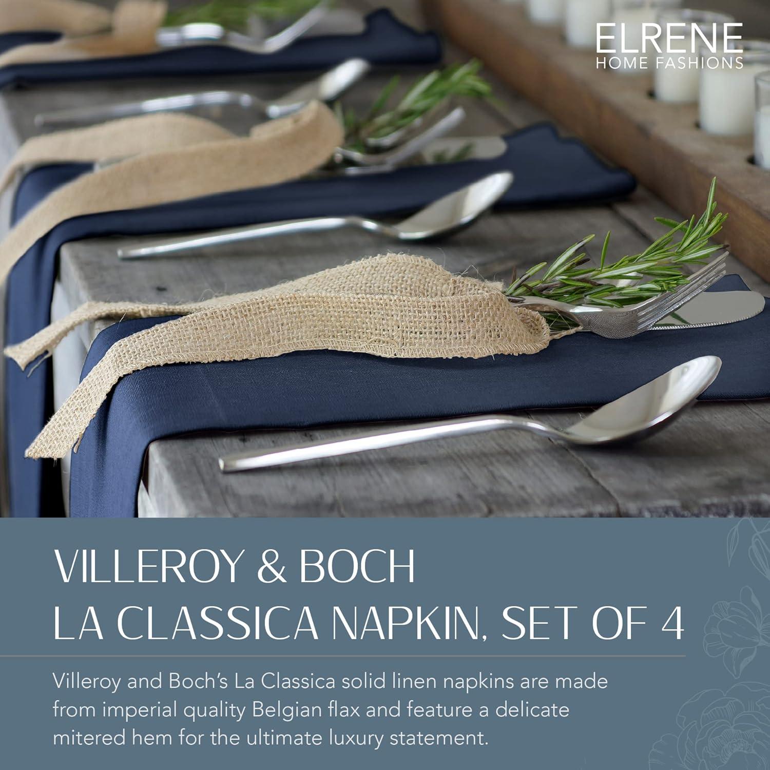 La Classica 4 Piece Linen Napkin Set