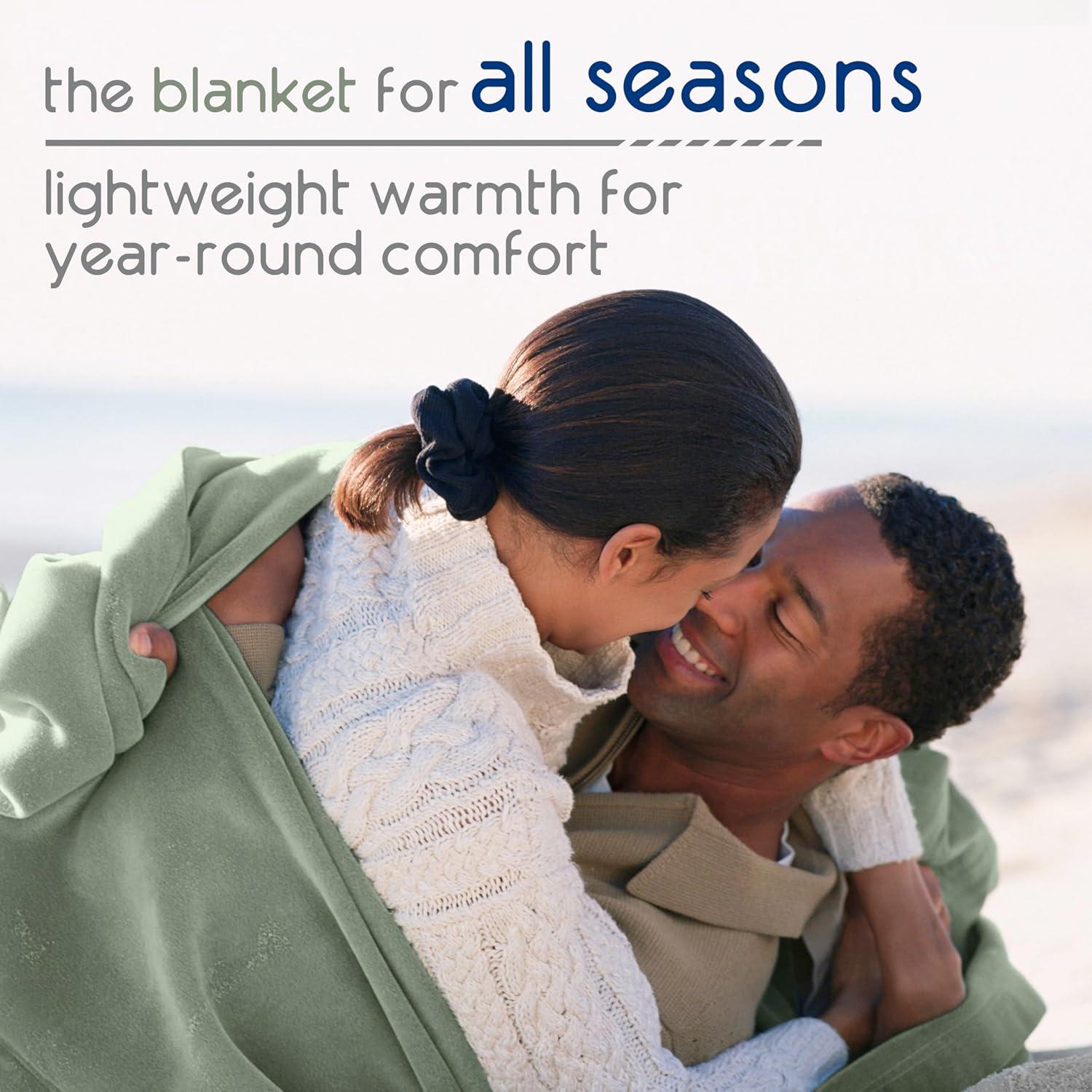 Vellux Throw Blanket, Original Blanket,  Snuggle-Ready,  Durable Machine Washable Pet Friendly, All-Season Comfort, Layering Bed Sofa Blanket, Blanket for Bed, Cozy Throw Blanket