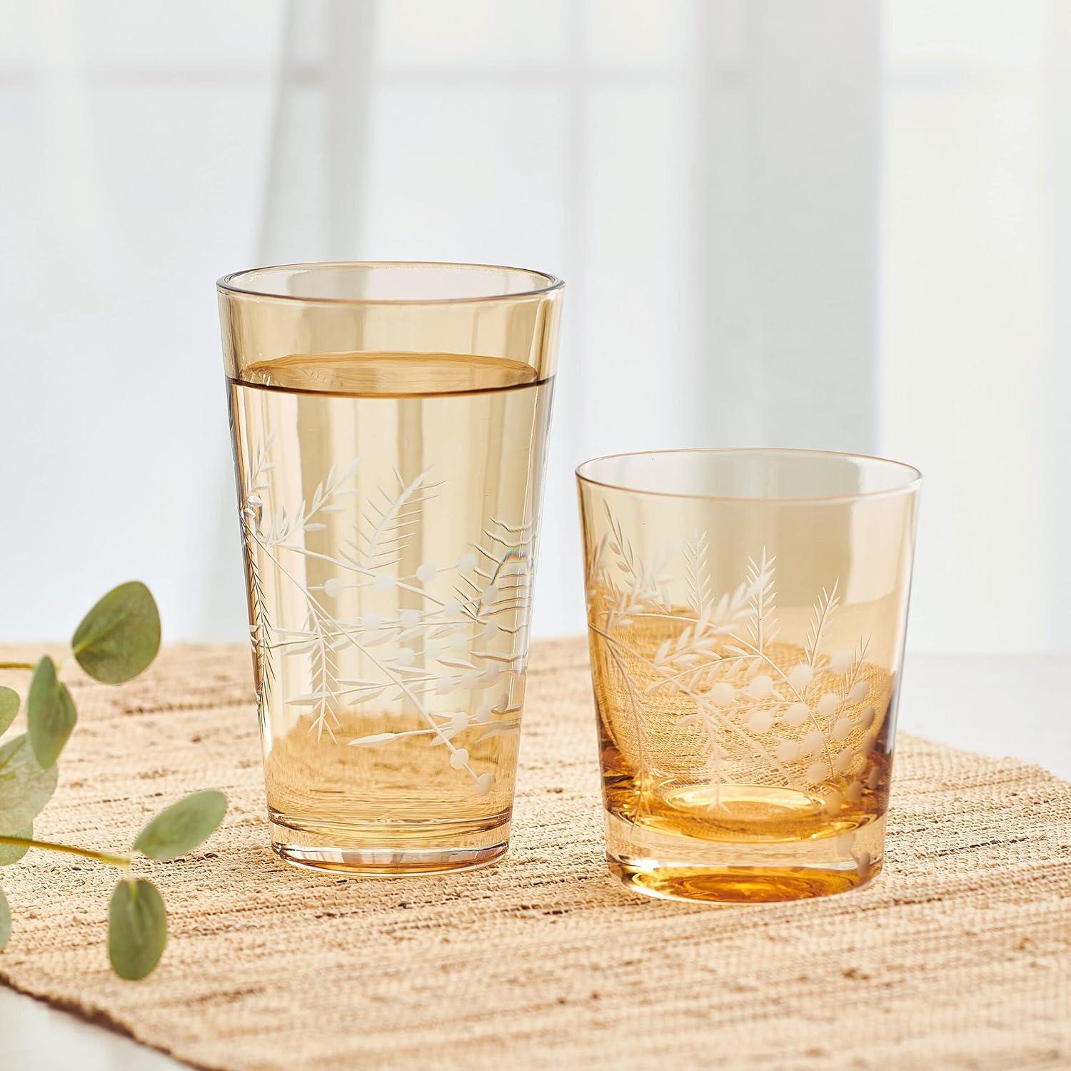 Fitz and Floyd Wildflower Highball Glasses