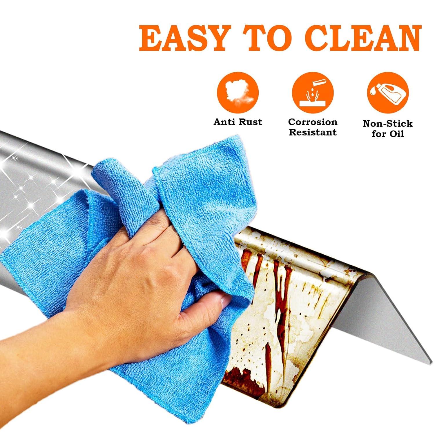 GasSaf 15.3inch Flavorizer Bar Replacement for Weber 7635, Spirit 200 Series, Spirit E-210, S-210, E-220, S-220 with Front Controls Panel, 3-Pack Stainless Steel Flavor Bar(15.3"x3.5"x2.5")