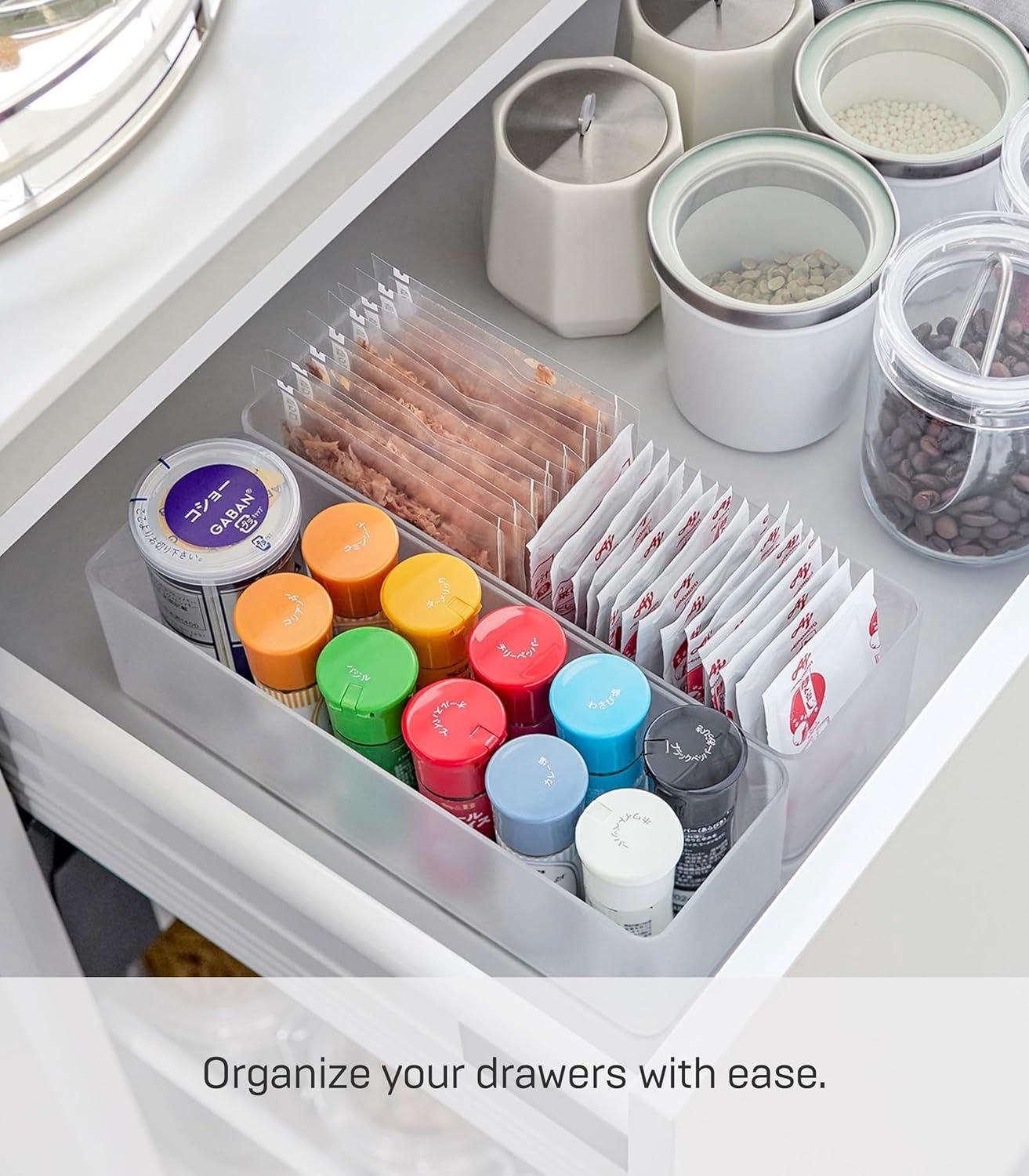 Yamazaki Home Yamazaki Home Stackable Organizers [Set Of 2] - Four Sizes, Deep