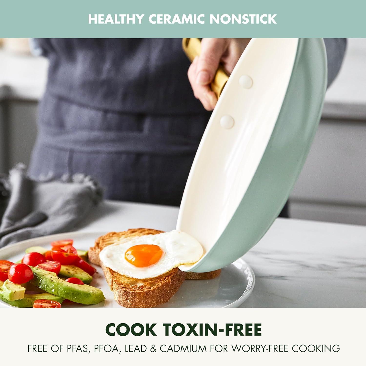 GreenPan Reserve Healthy Ceramic Nonstick 2 Piece Frying Pan Set