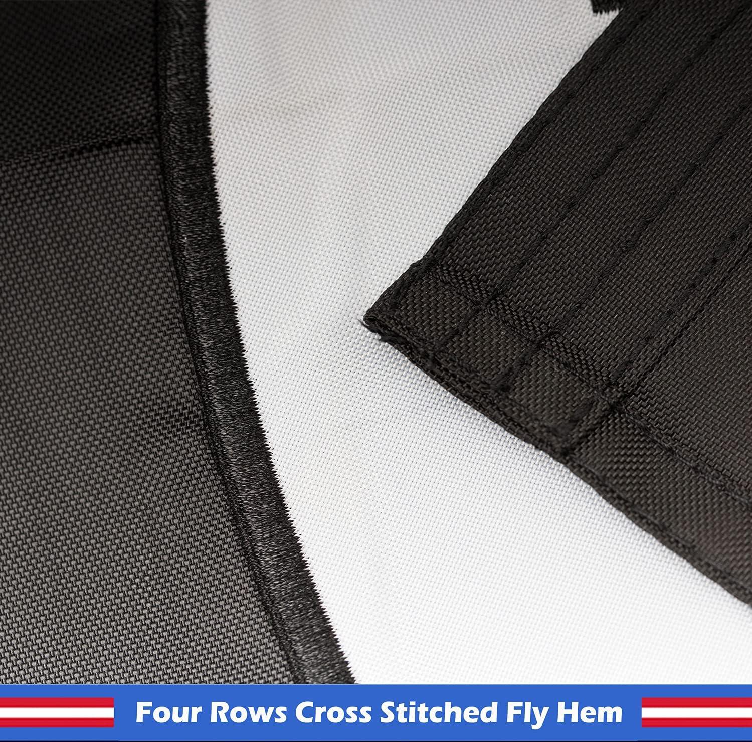 POW MIA 3x5 Nylon Flag - Double Sided and Embroidered - All Weather, Durable, Outdoor Nylon Flag - Front Line Flags
