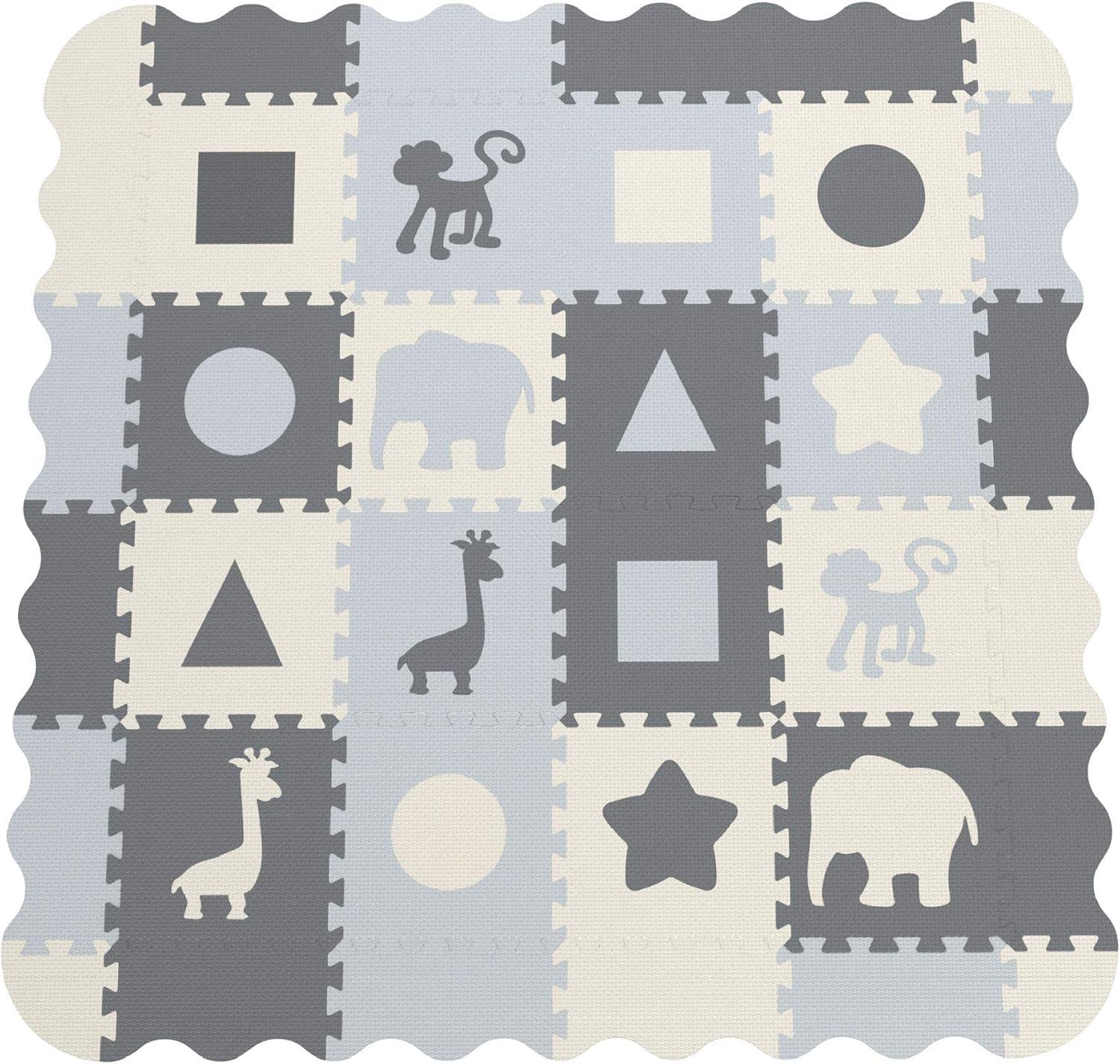 Soft Foam Baby Play Mat | Perfect Playmat for Tummy Time & Crawling - Extra Thick Padded Tiles Protect Infants & Toddlers from Hard Floors - With a Clean, Modern Design You&rsq