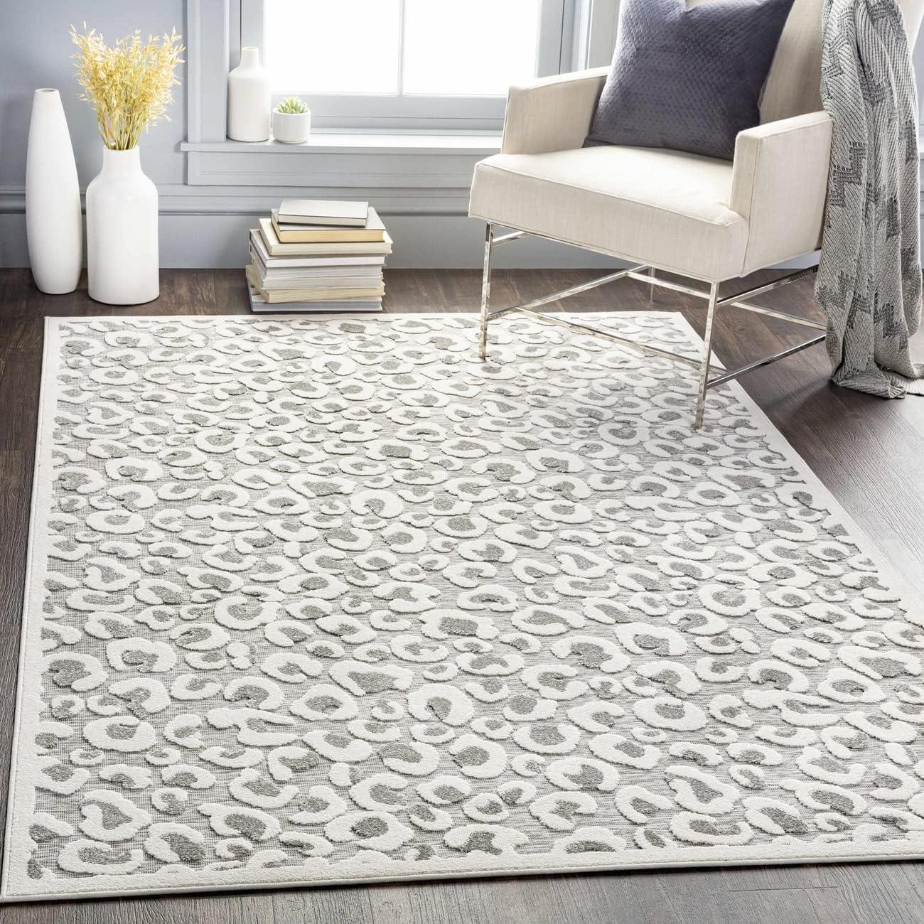 Mark & Day Vossen 5'3"x7'3" Rectangle Woven Indoor and Outdoor Area Rugs Cream