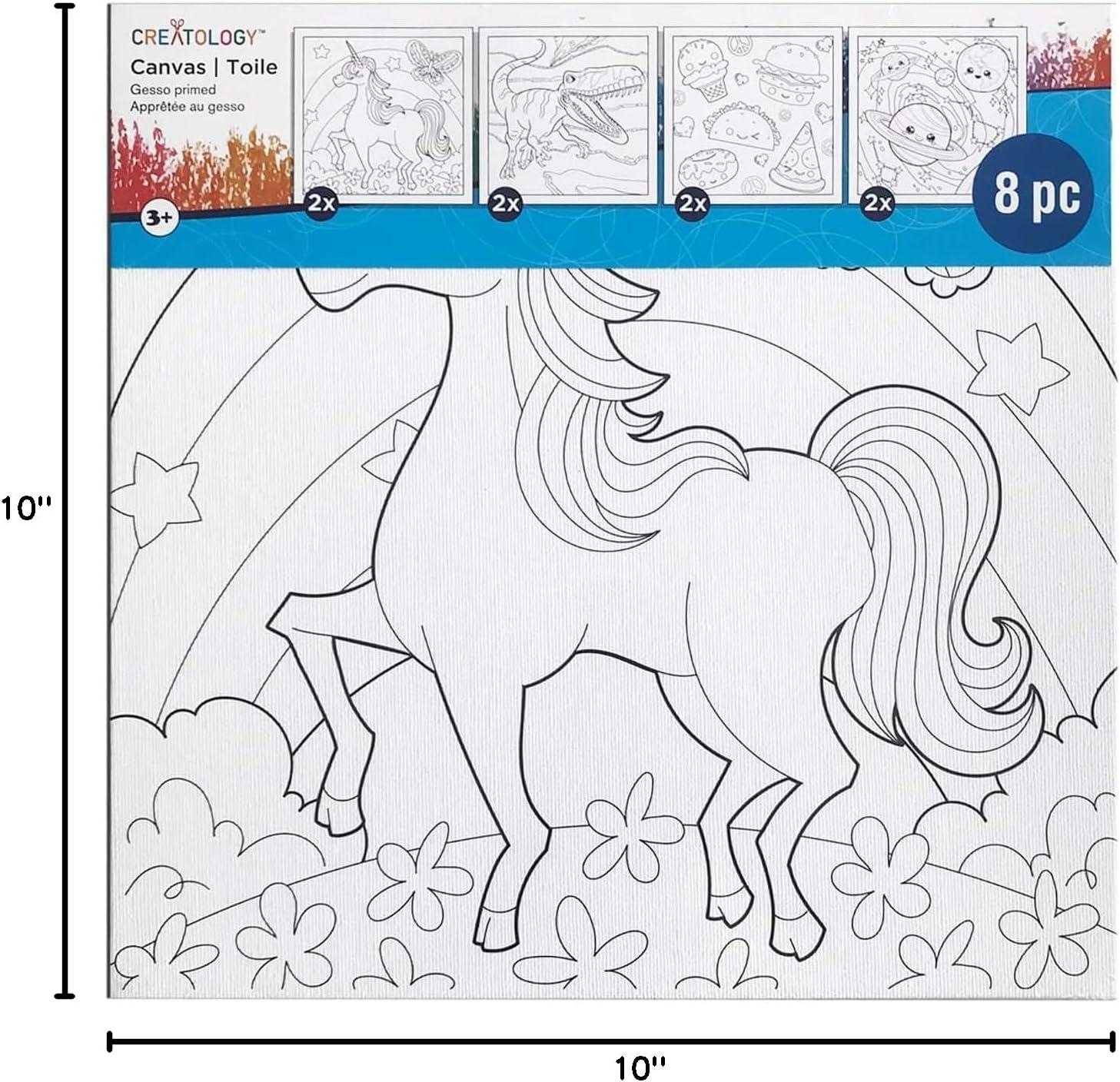 Pre-Printed Canvas Panels By Creatology™ - 8 Pack