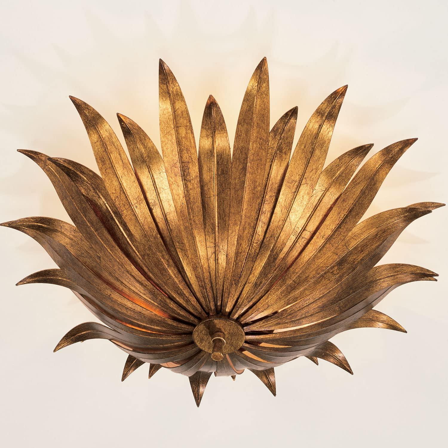 Capital Lighting - Eden - 3 Light Semi-Flush Mount In Bohemian Style-8.5 Inches