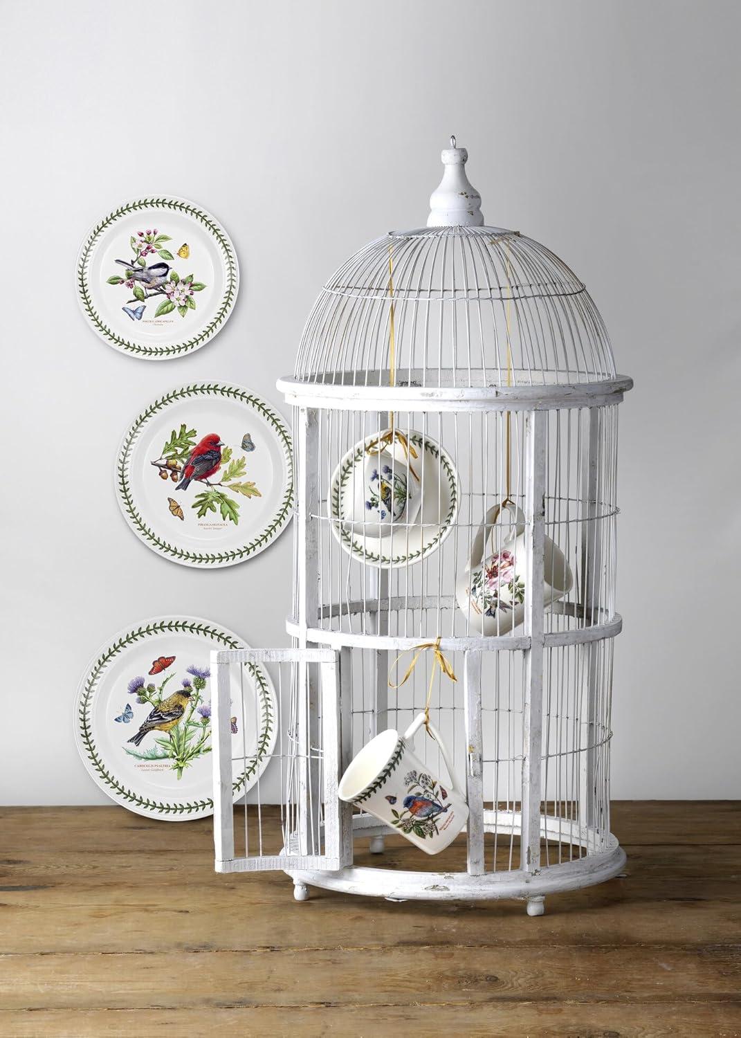 Botanic Garden Birds Ceramic 10.5" Dinner Plates Set