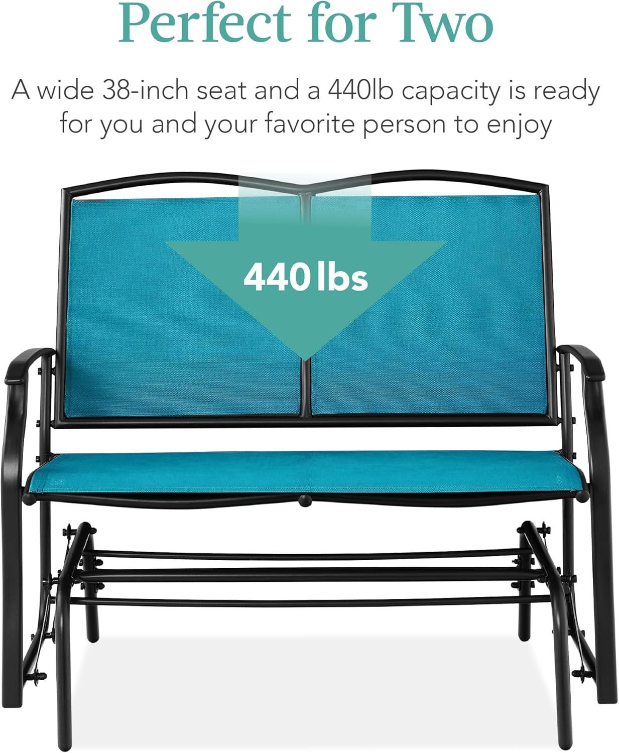 Winston Porter Nethuki Metal Outdoor Glider