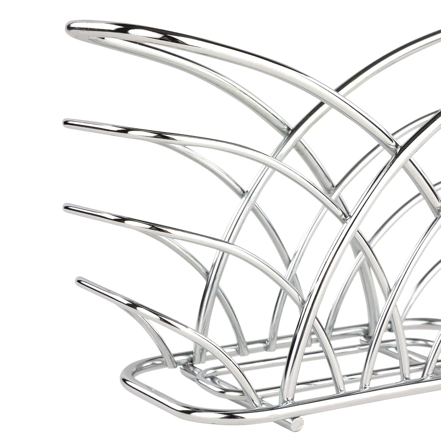 Spectrum Diversified Flower Upright Holder for Dining Table, Countertop Napkin Storage for Modern Organization, Contemporary Kitchen Décor, Chrome