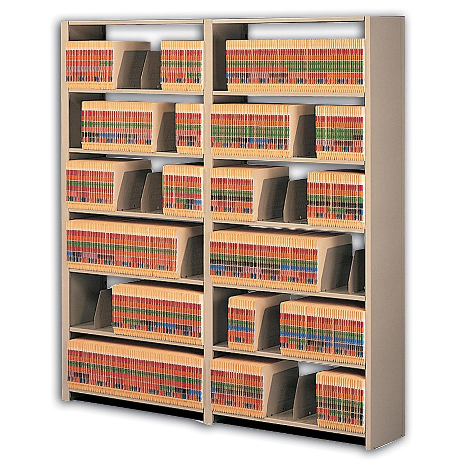 Tennsco Corp. Tennsco Snap-Together Open Shelving Units, Starter Metal Flat Files Open