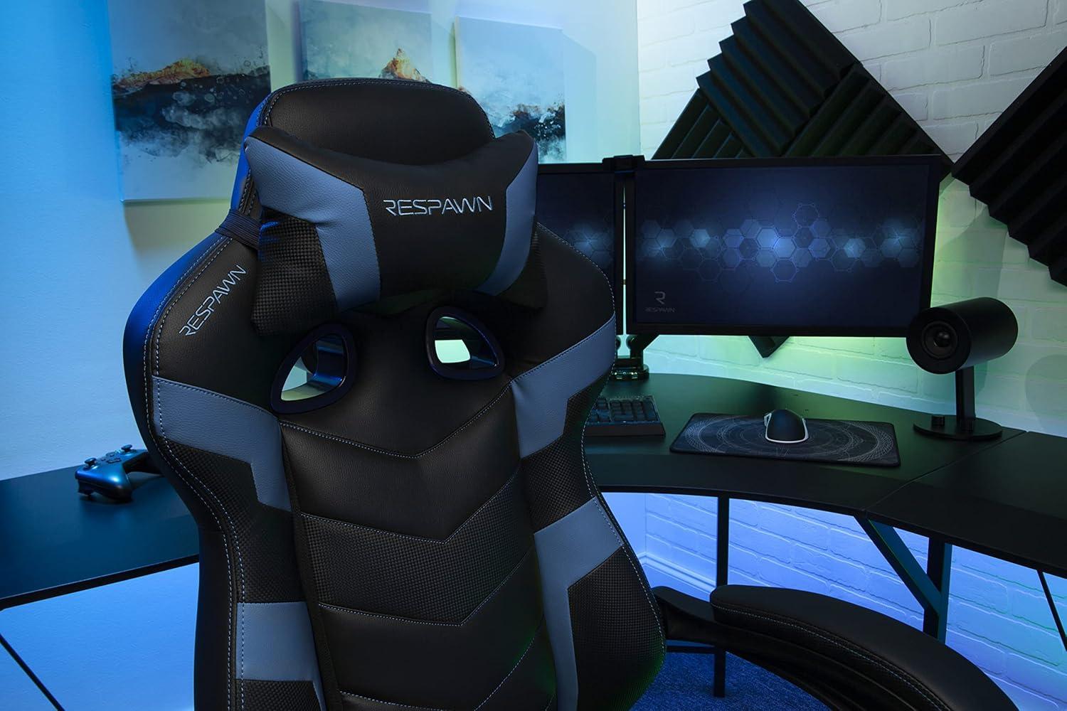 Respawn RESPAWN 110 Pro Gaming Chair - Gaming Chair with Footrest, Reclining Gaming Chair, Video Gaming Computer Desk Chair, Adjustable Desk Chair, Gaming Chairs For Adults With Headrest Pillow