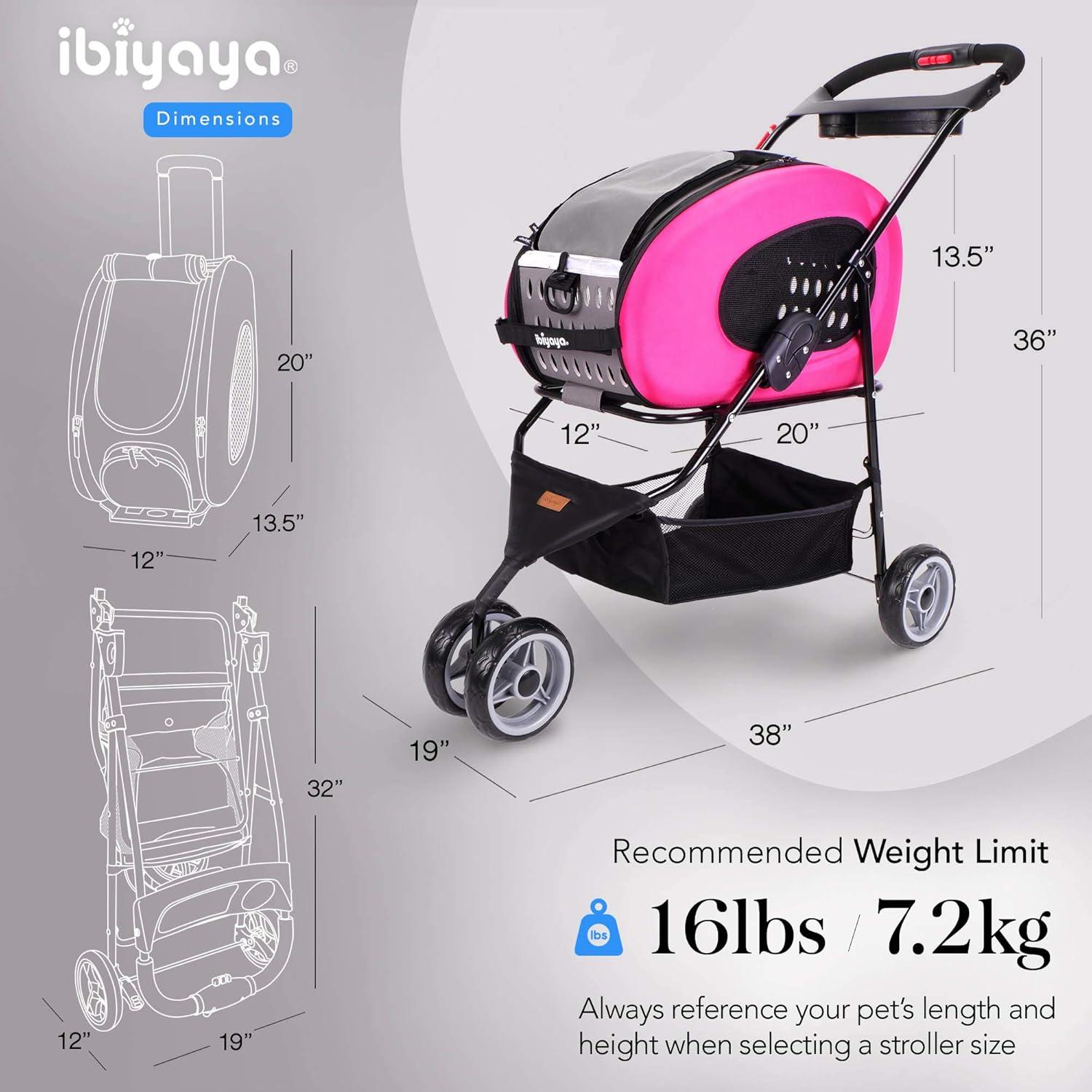 Ibiyaya 5-in-1 EVA Pet Carrier-Stroller