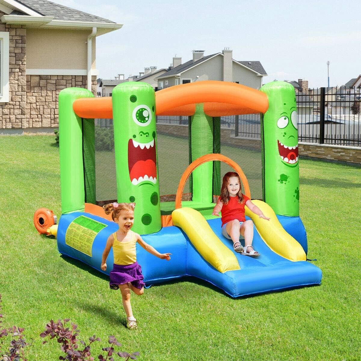 Costway Inflatable Bounce Castle Kids Jumping Bouncer Indoor Outdoor Blower Excluded