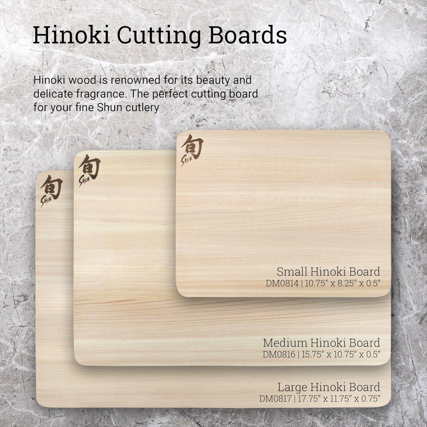 Shun DM0816 Hinoki Cutting Board, Medium
