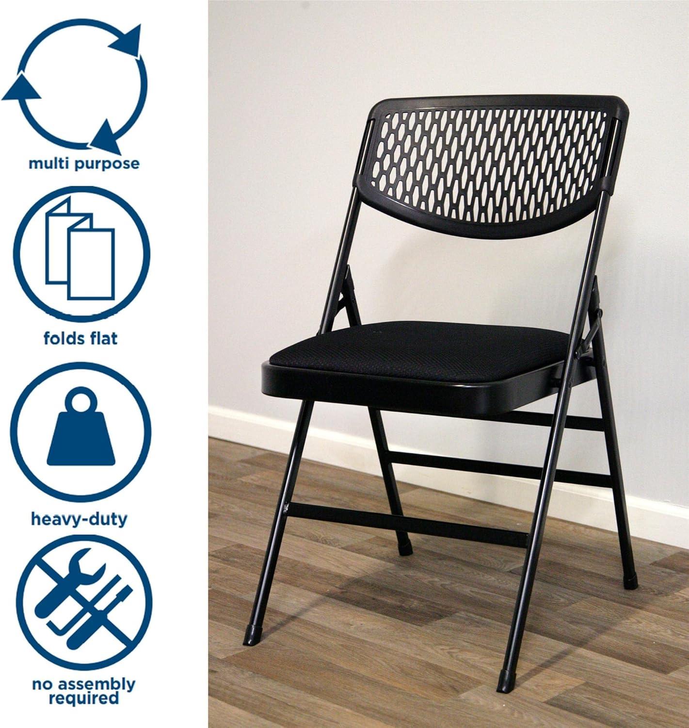 COSCO Ultra Comfort Commercial XL Premium Fabric Padded Folding Chair