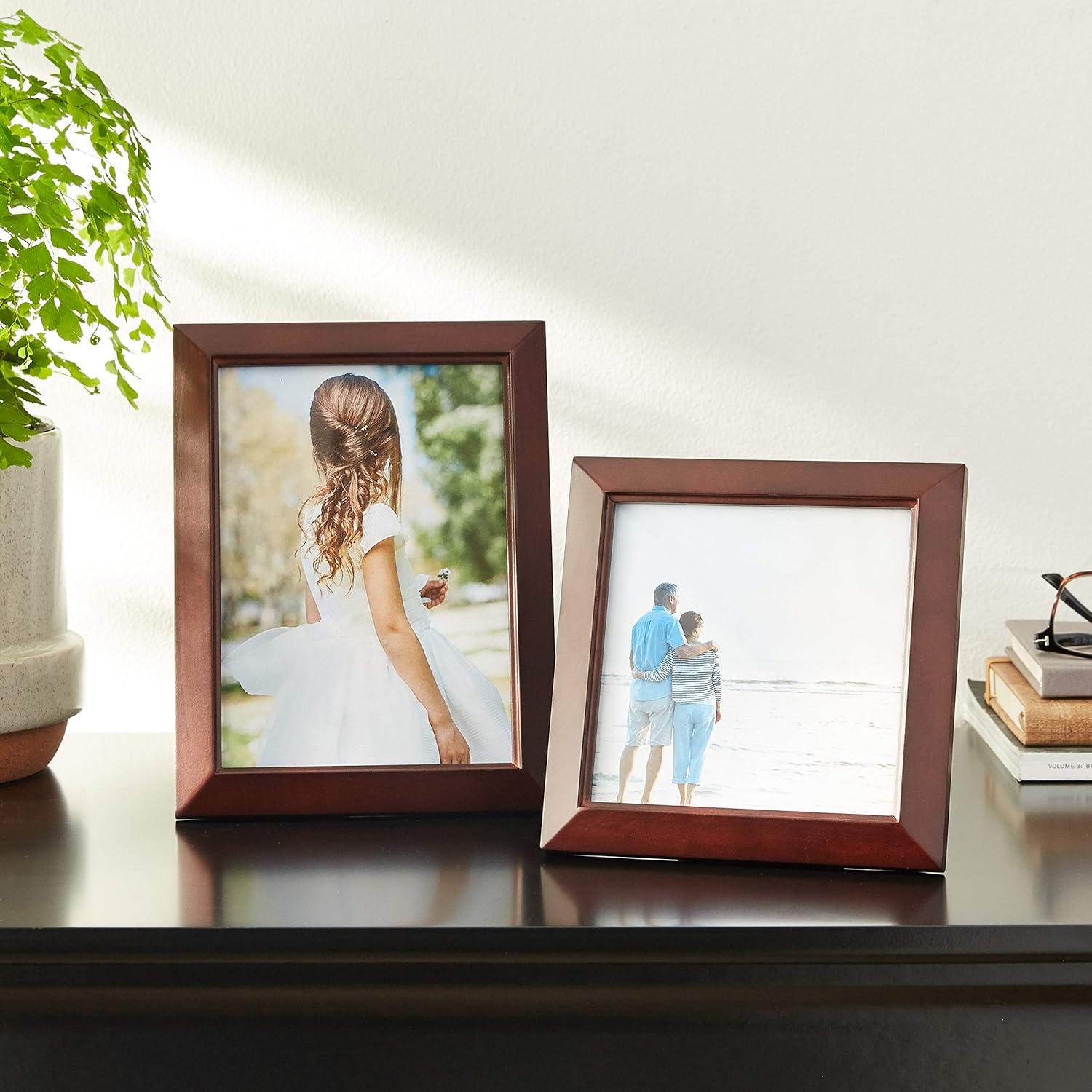 Lawrence Frames 725157 Lawrence Frames Walnut Wood 5x7 Picture Frame - Estero Collection