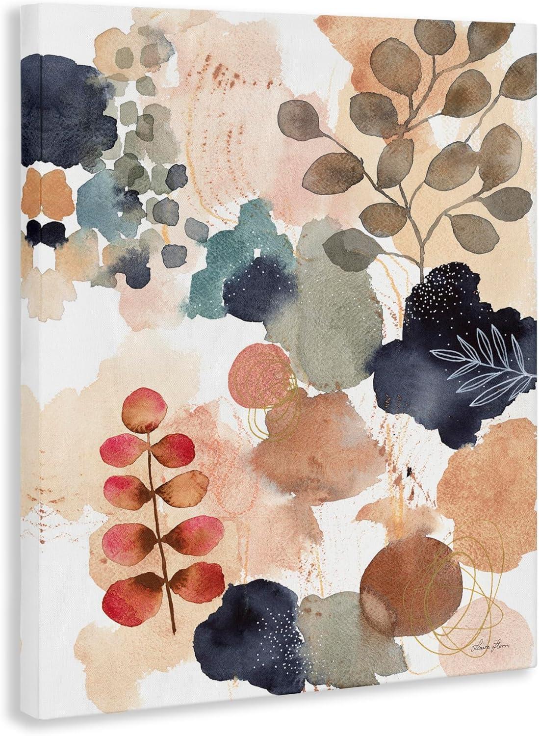 Stupell Industries Abstract Botanical Shape Collage Modern Boho Painting, 36 x 48,Design by Laura Horn