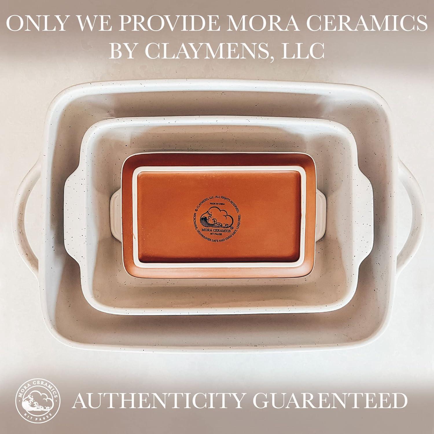 Loaf Baking Dishes - Porcelain Casserole & Bakeware, Oven-To-Table, Freezer Safe - Set Of 2