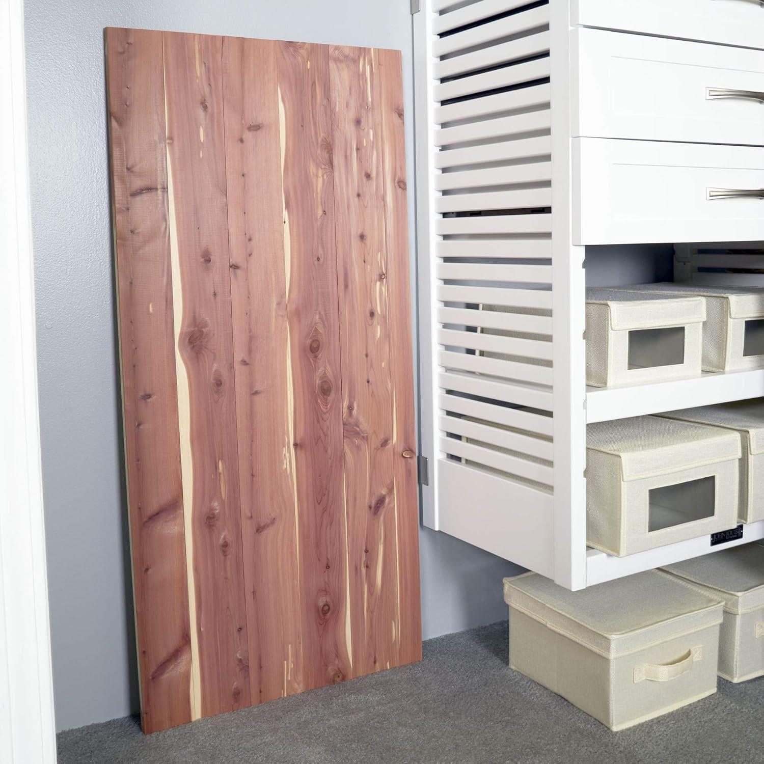 Household Essentials Cedar Moth Repellent Kit, Set of 12 Cedar Hang Ups and 12 Cedar Cubes, All Natural Moth Protection for Dressers, Drawers, Luggage, Closets and More