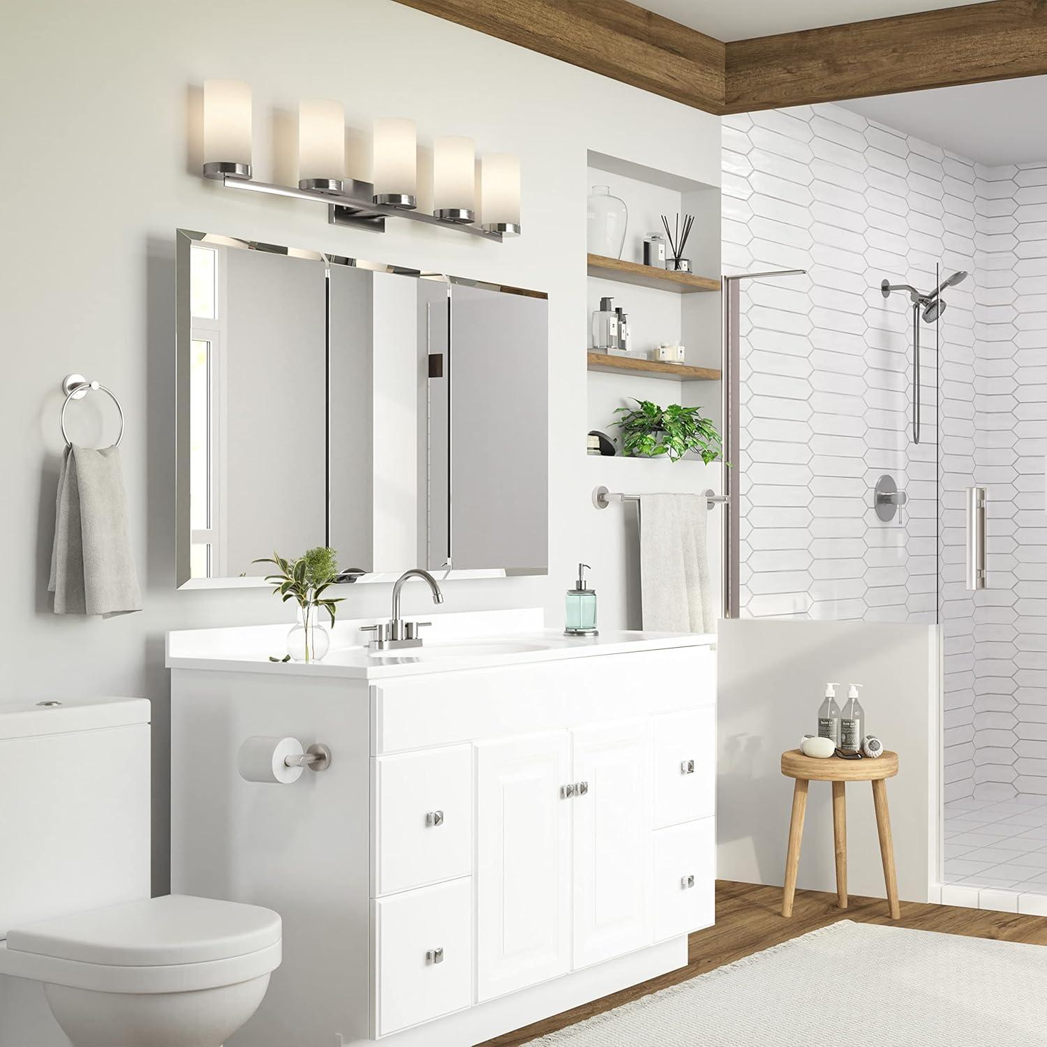Design House  Cultured Marble Vanity Top in Solid White, 49-Inch x 22-Inch