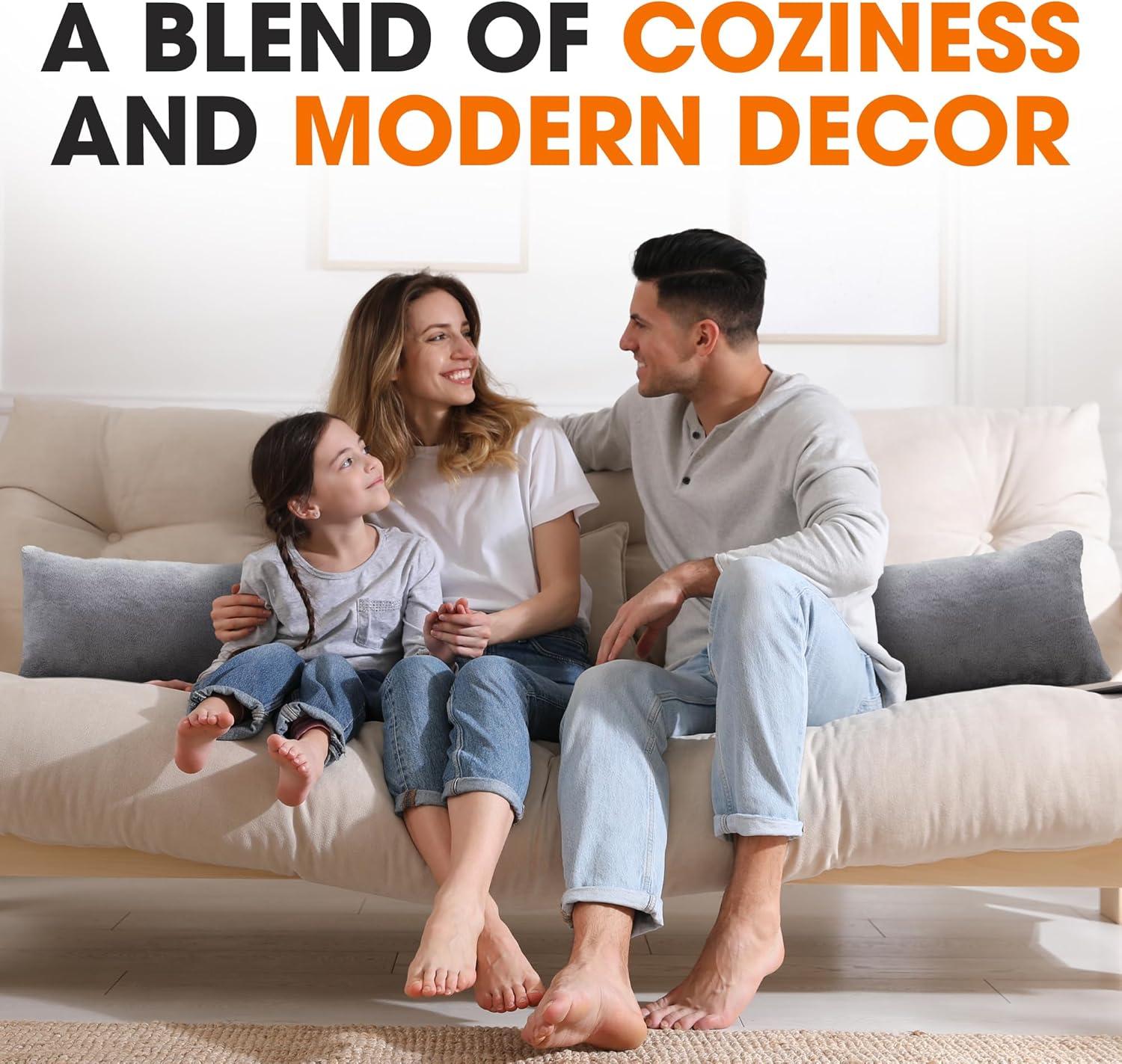 Cheer Collection Reversible Throw Pillow (Set of 2)