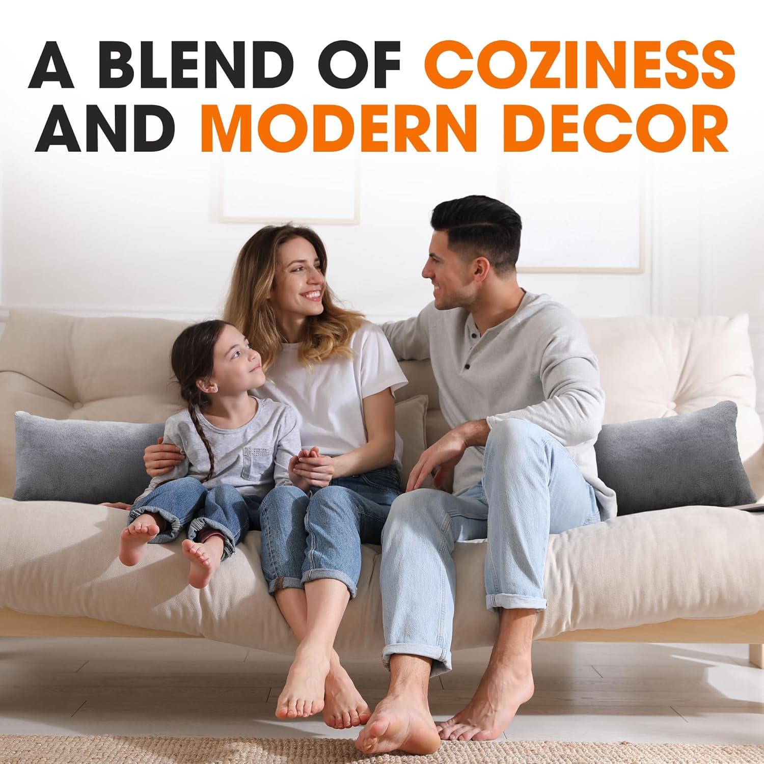 Cheer Collection Reversible Throw Pillow (Set of 2)