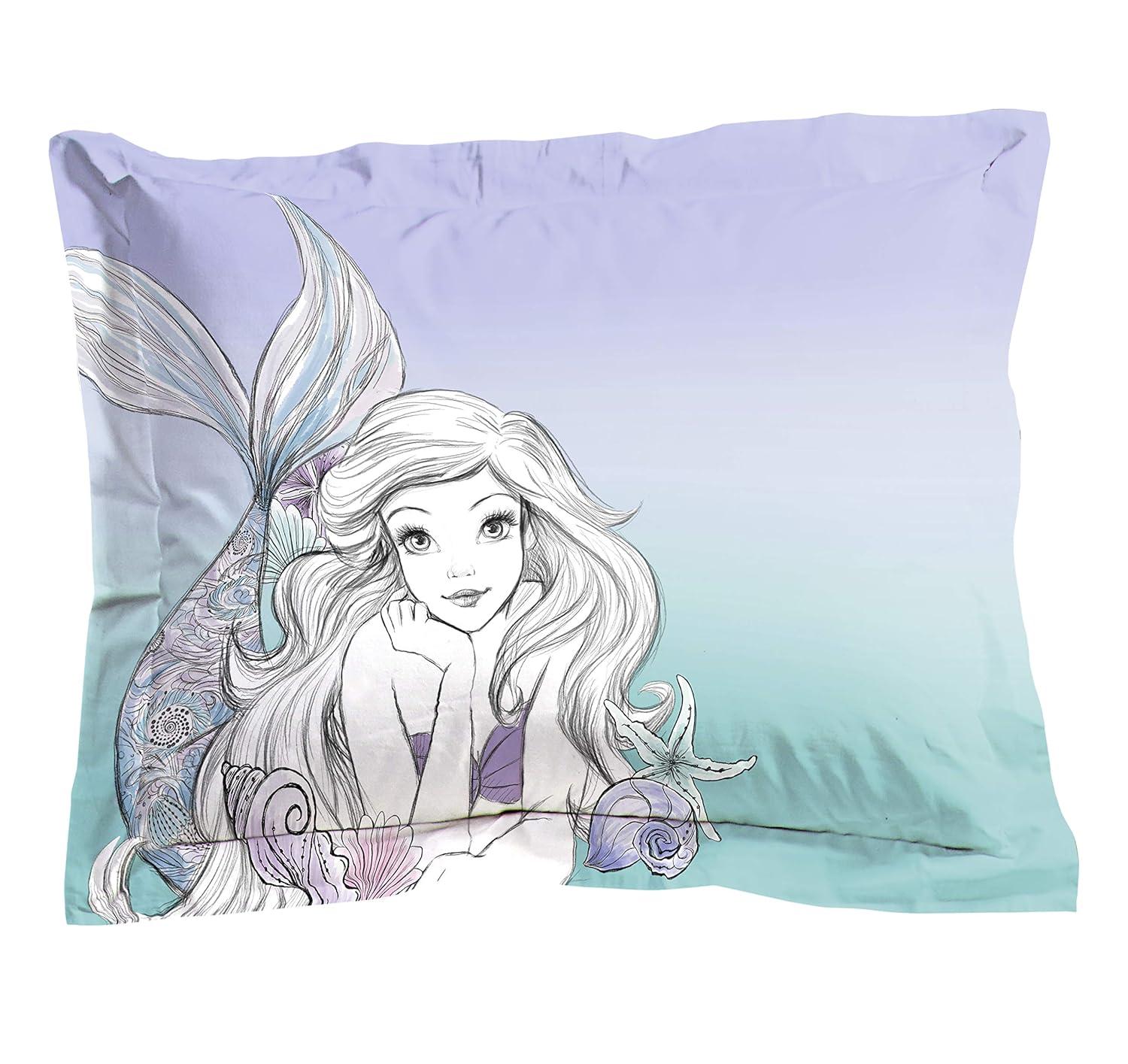Little Mermaid Twin Purple Microfiber Reversible Bed Set