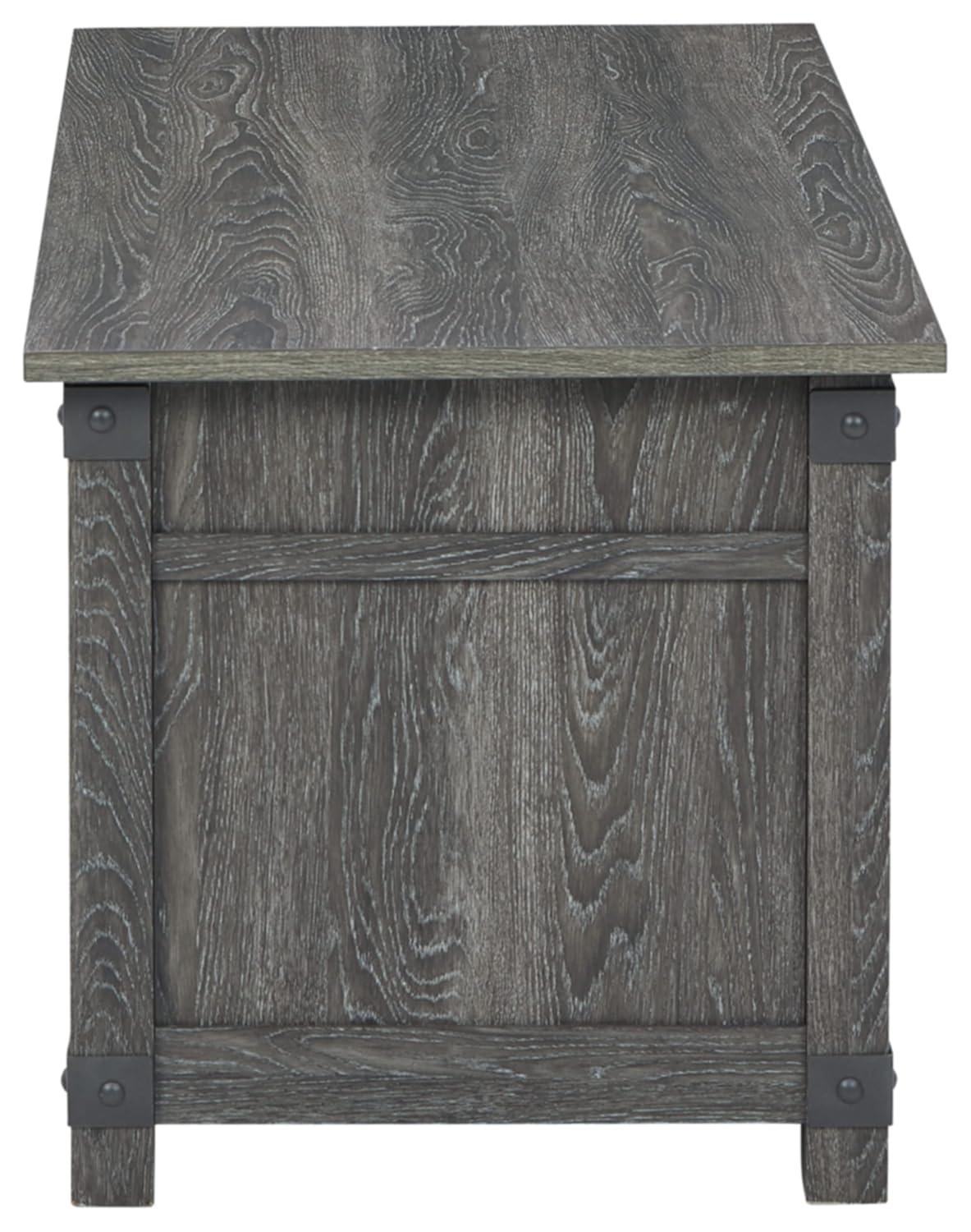 Signature Design by Ashley Casual Freedan Lift-Top Coffee Table  Grayish Brown