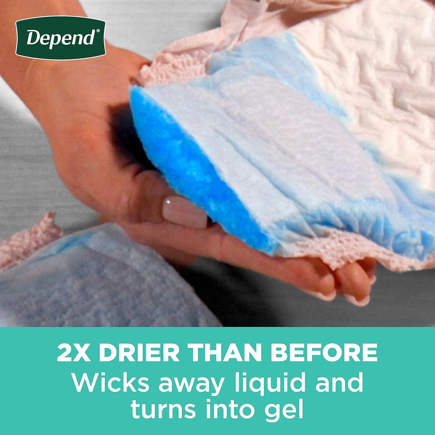 Blush Extra-Large Women's Incontinence Underwear with Maximum Absorbency