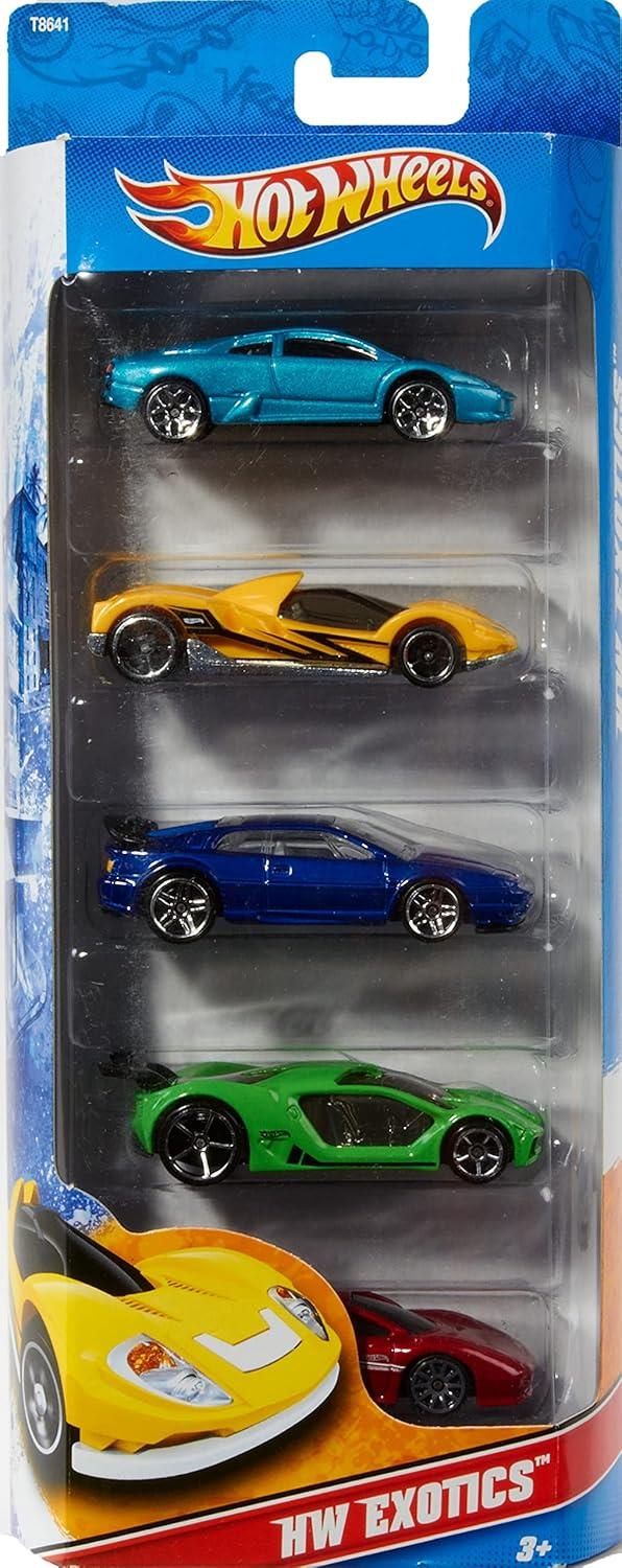 Hot Wheels Diecast  Cars -  5pk (Colors May Vary)