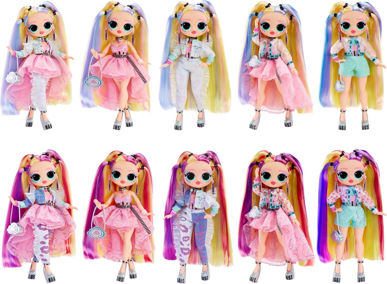 LOL Surprise OMG Sunshine Color Change Bubblegum DJ Fashion Doll with Color Changing Hair and Fashions and Multiple Surprises – Great Gift for Kids Children Ages 4+