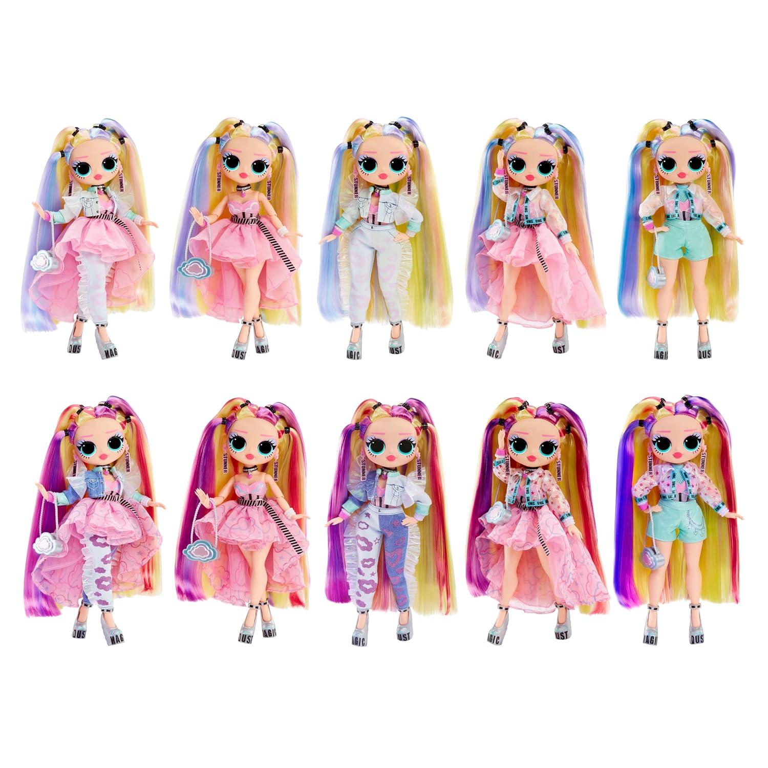 LOL Surprise OMG Sunshine Color Change Bubblegum DJ Fashion Doll with Color Changing Hair and Fashions and Multiple Surprises – Great Gift for Kids Children Ages 4+